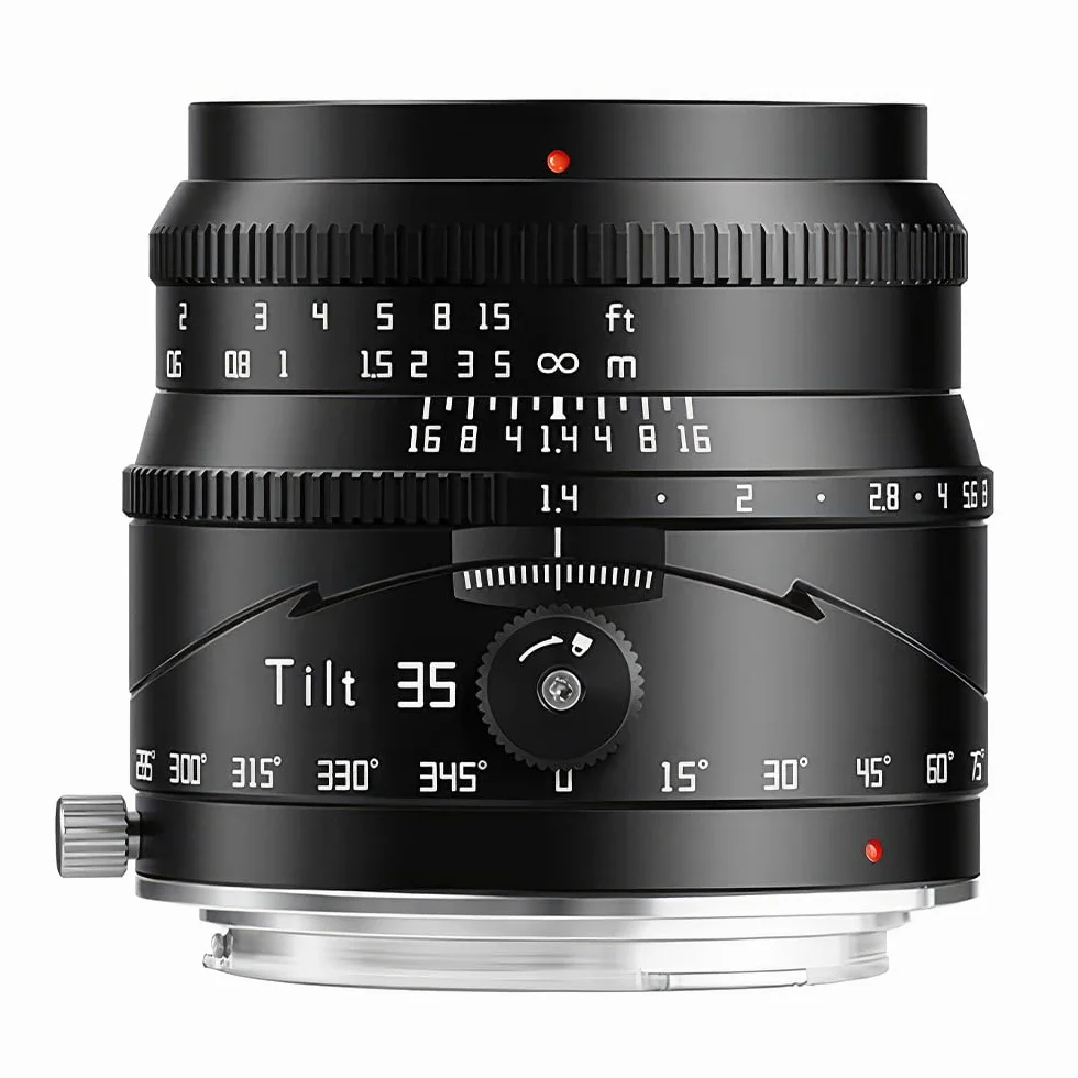 TTartisan Objectif 35 mm F1.4 APS-C Tilt Shift pour Canon RF, grande ouverture et mise au point manuelle, compatible avec les appareils photo Canon RF R7, R10, R50, R100, etc.