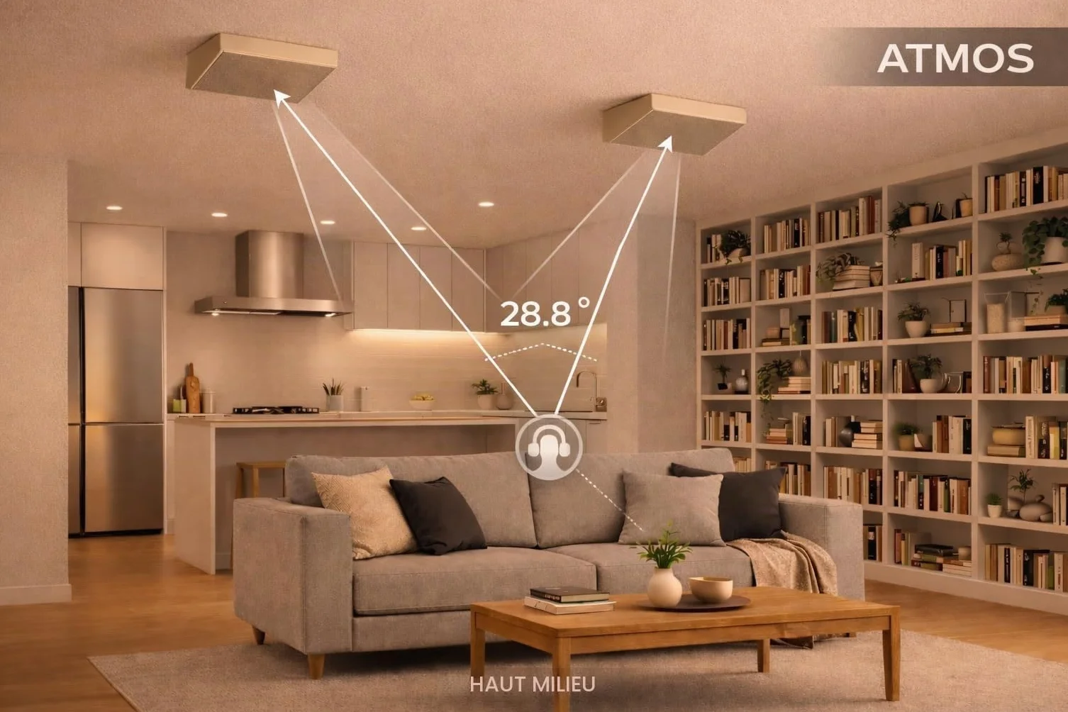Dynavoice Magic FX-4 Blanc Enceintes Surround Home Cinéma Paire Installation Murale Plafond Compatibles Dolby Atmos