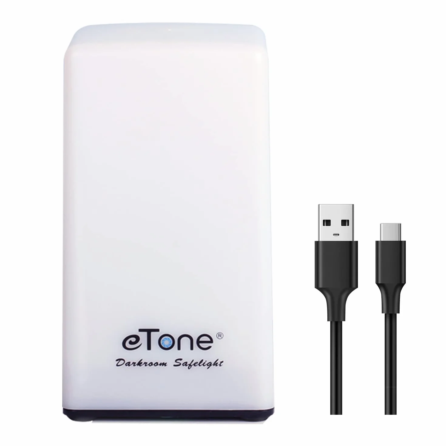 eTone Lampe inactinique (lumière rouge) portable pour chambre noire, longueur d'onde de 635 nm avec câble USB, adaptée au traitement des films N&B et du papier photographique noir et blanc