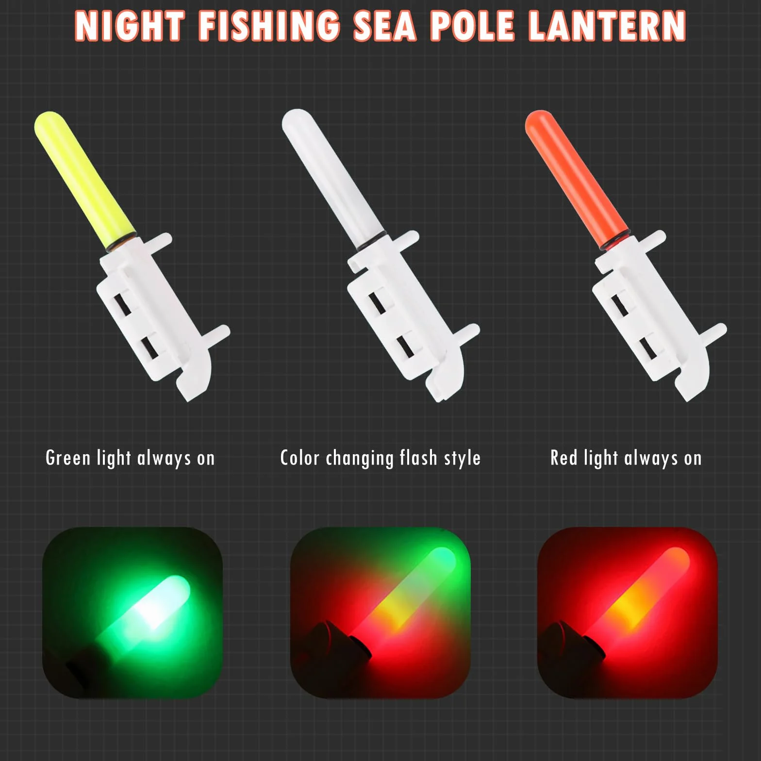 Détecteurs de touche de pêche OneNine, lot de 6 alarmes avec chargeur et lampe LED