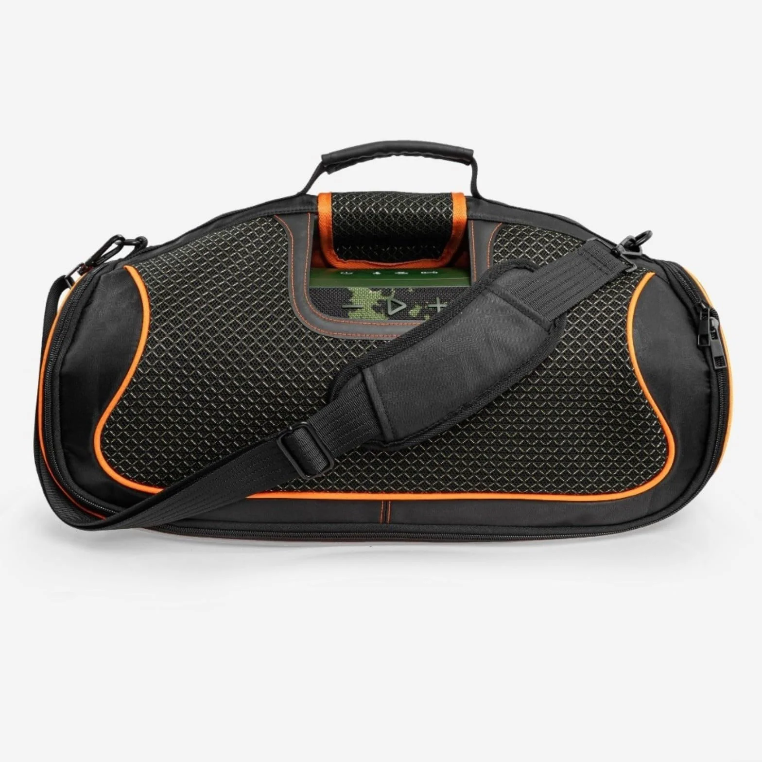 Étui de protection pour JBL pour Boombox 4 en EVA avec design spacieux et compartiment pour accessoires, résistant aux chocs et à l'eau, pour l'extérieur et les voyages, noir