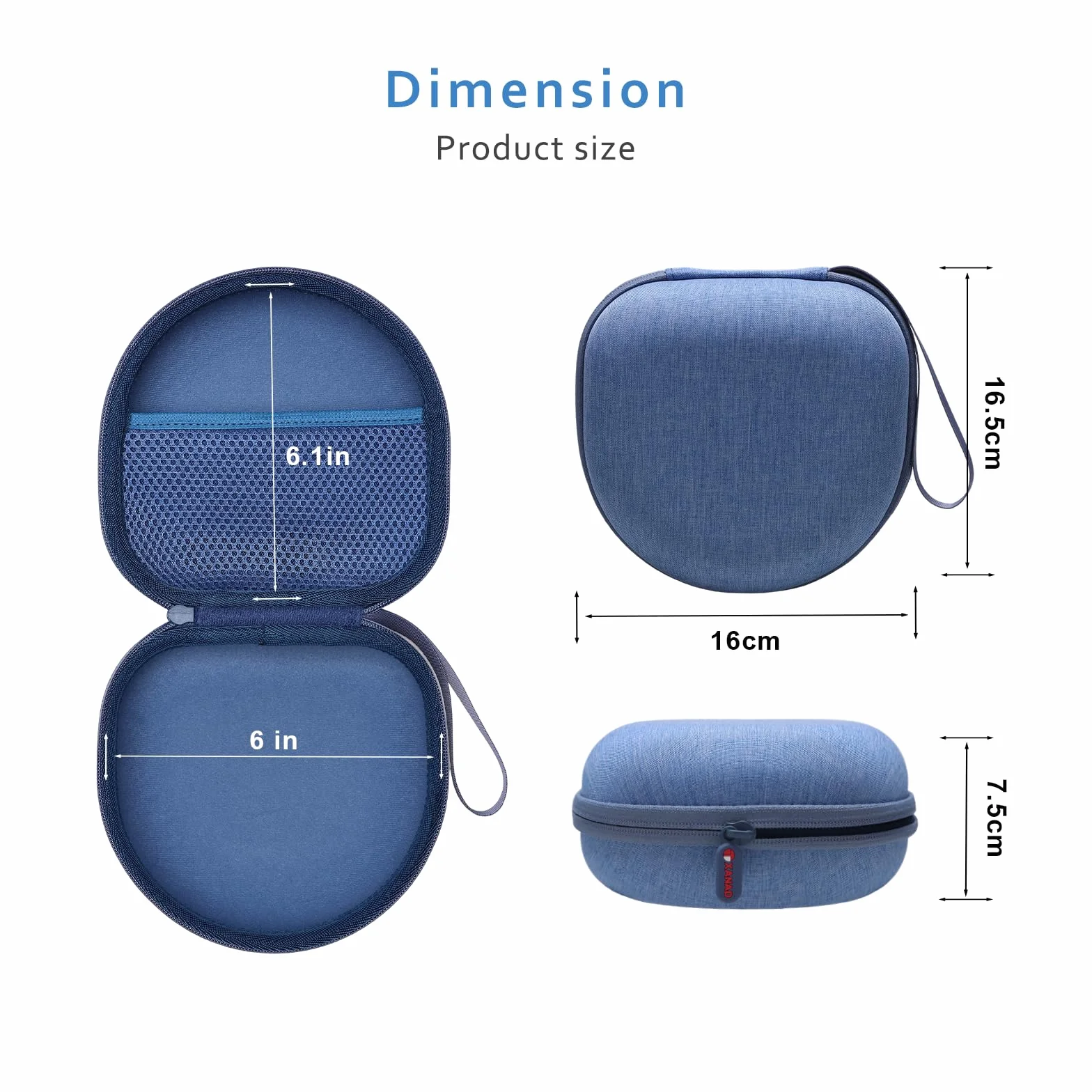 Étui de Protection pour Casque Bluetooth JBL Sony Bose Soundcore (Bleu)