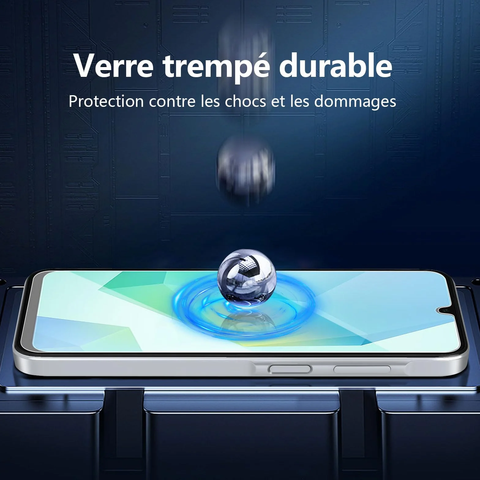 NEW'C Lot de 3, Verre Trempé pour Samsung Galaxy A17 2025, Galaxy A16 5G, Galaxy A26 5G, Film en Protection écran efficace contre les Rayures - sans Bulles - Ultra Résistant - HD Transparent-Dureté 9H