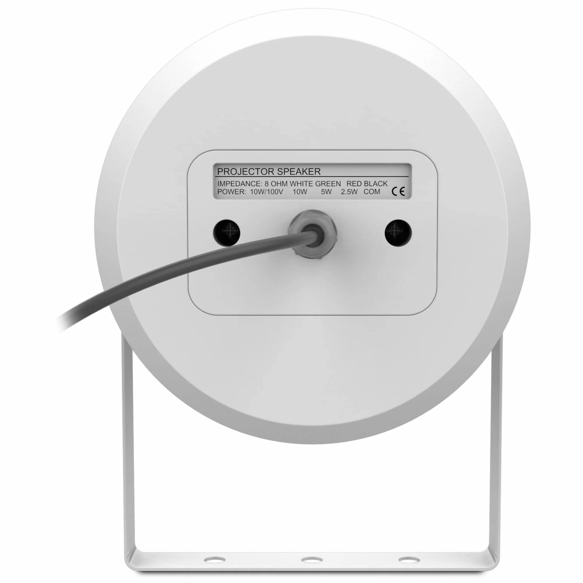 Audibax Horn 20T - Enceinte de Projection Passif Unidirectionnel - Haut-Parleur de Puissance 20W - Conçu pour Les Installations de Lignes 100V - Support Indétectable - Enceinte Exponentiel 6,5 Pouces