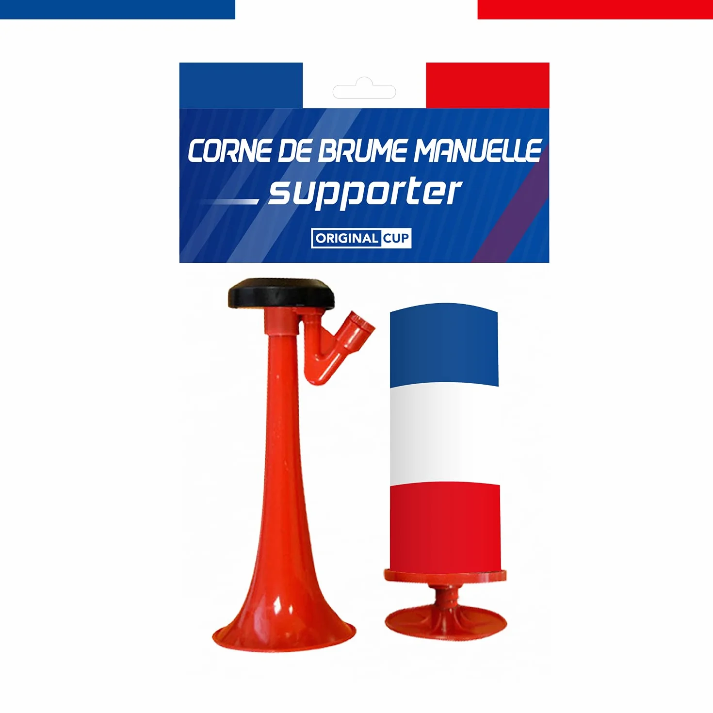 Corne de Brume Manuelle France Bleu Blanc Rouge Klaxon OriginalCup®