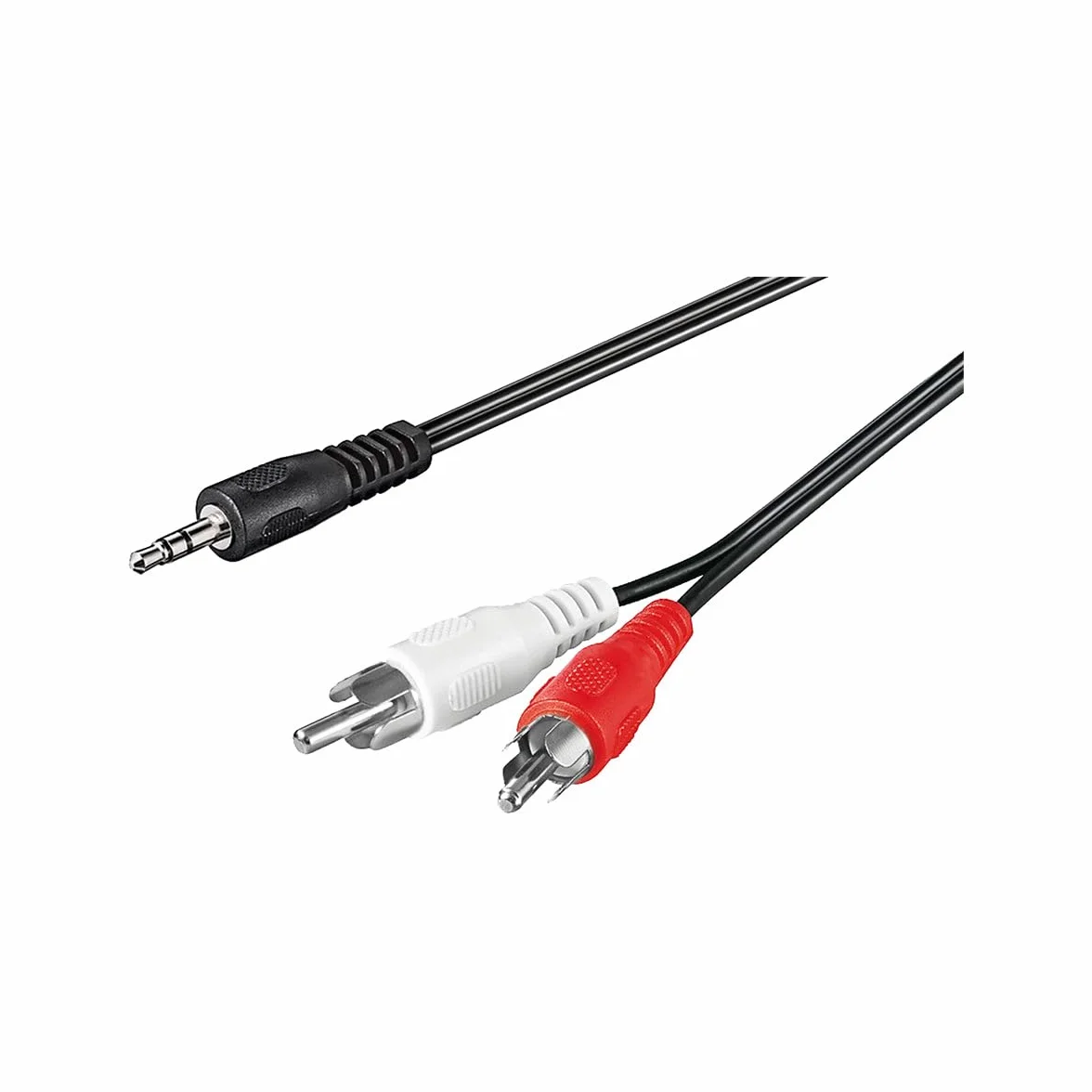 Valueline CABLE-458/5 Câble stéréo Jack 3,5 mm mâle 2 RCA mâles Noir