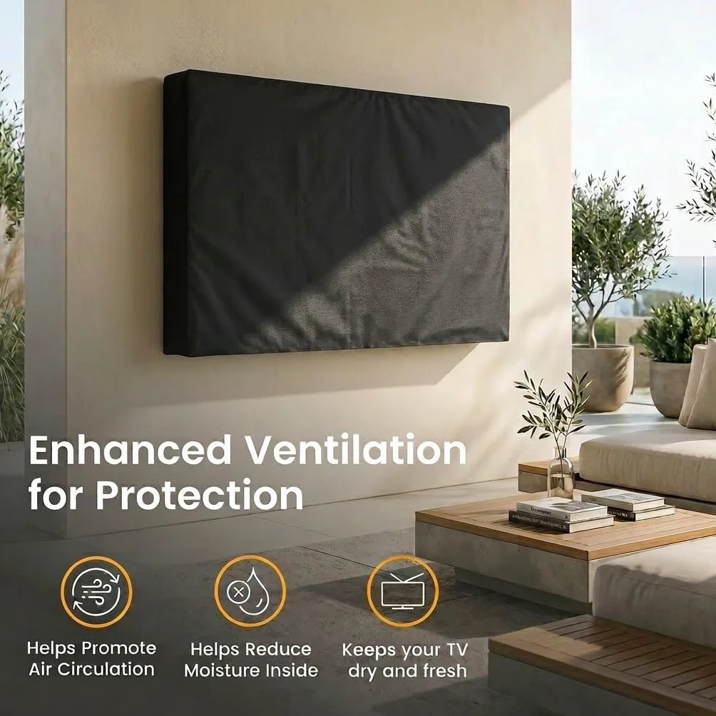 KHOMO Housse de protection universelle résistante aux intempéries pour téléviseurs LCD LED 46''-48''