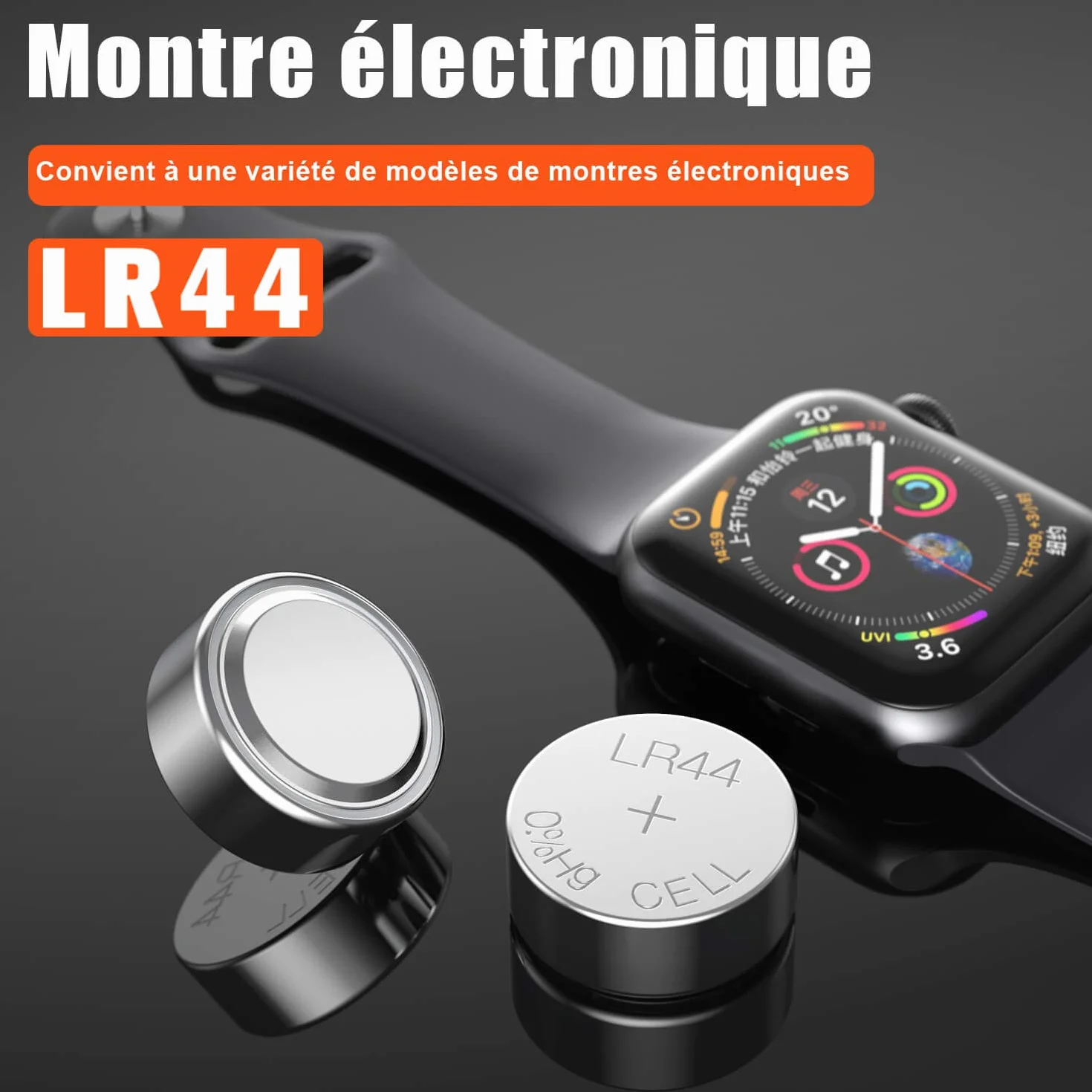 Blister 20 Piles AG13 LR44 LR1154 357 sans Mercure