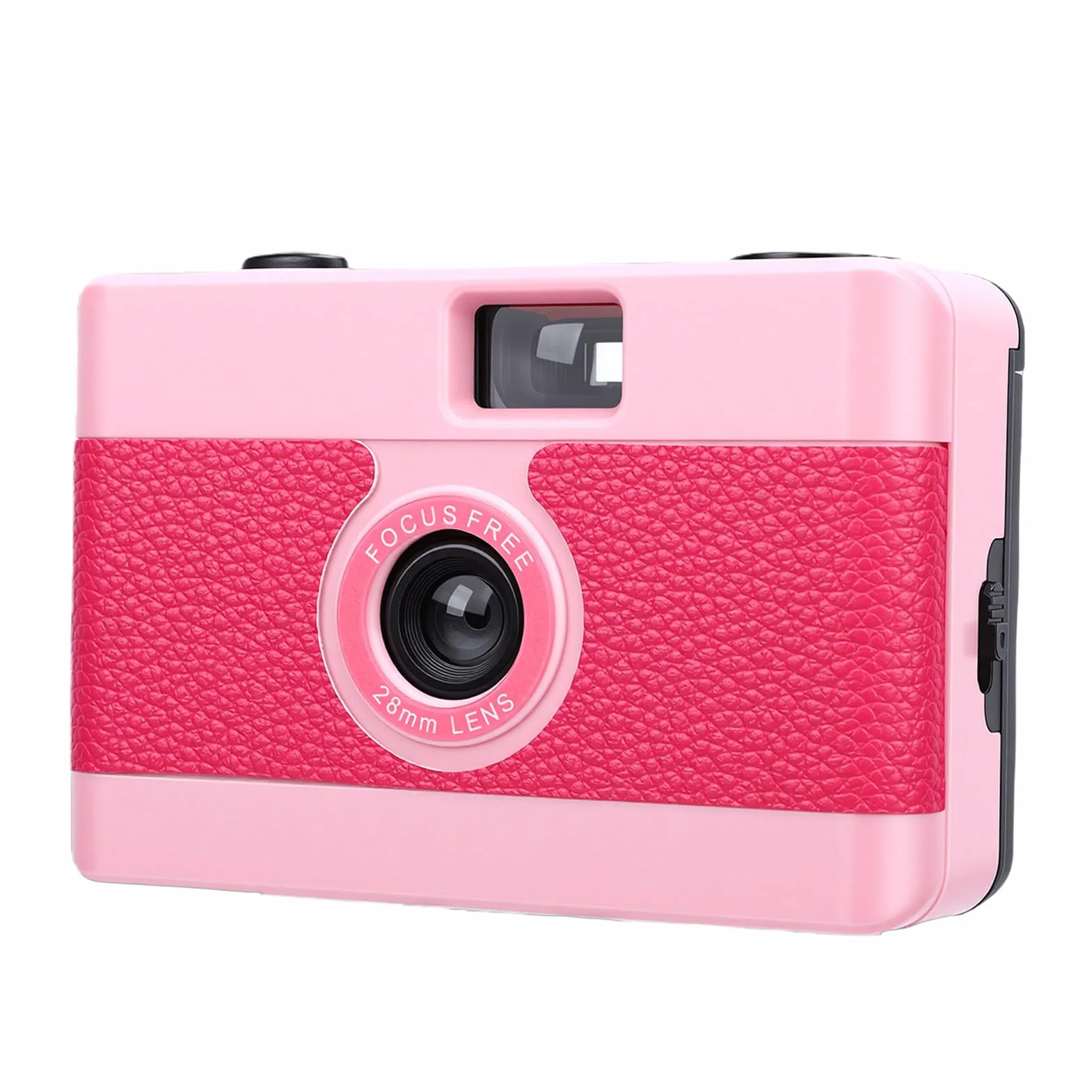 Appareil Photo Argentique 35 Mm, Style Vintage, Appareil Photo 35 Mm Réutilisable avec Flash intégré, Objectif 28 F/8 pour la Photographie de Voyage, Les Mariages, Les (Pink)