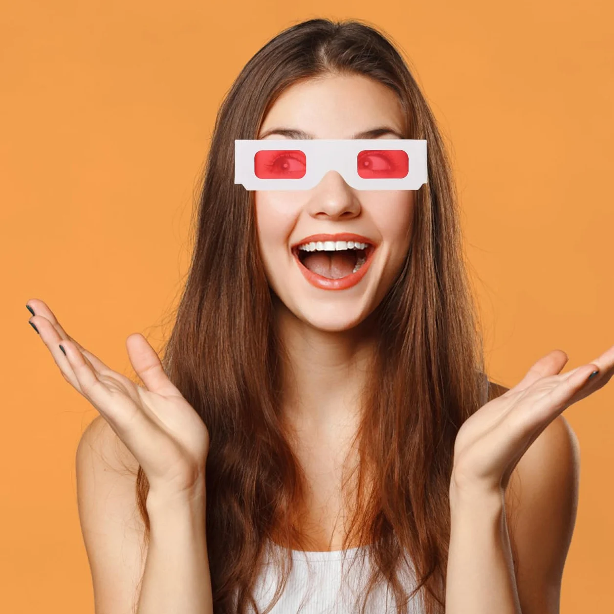 minkissy Lunettes Rouges Enfants 3D 50 Pièces pour Films À Domicile Cadeaux Saint-Valentin Fête Arc-en-Ciel Fournitures Anniversaire Et Récompenses Classe