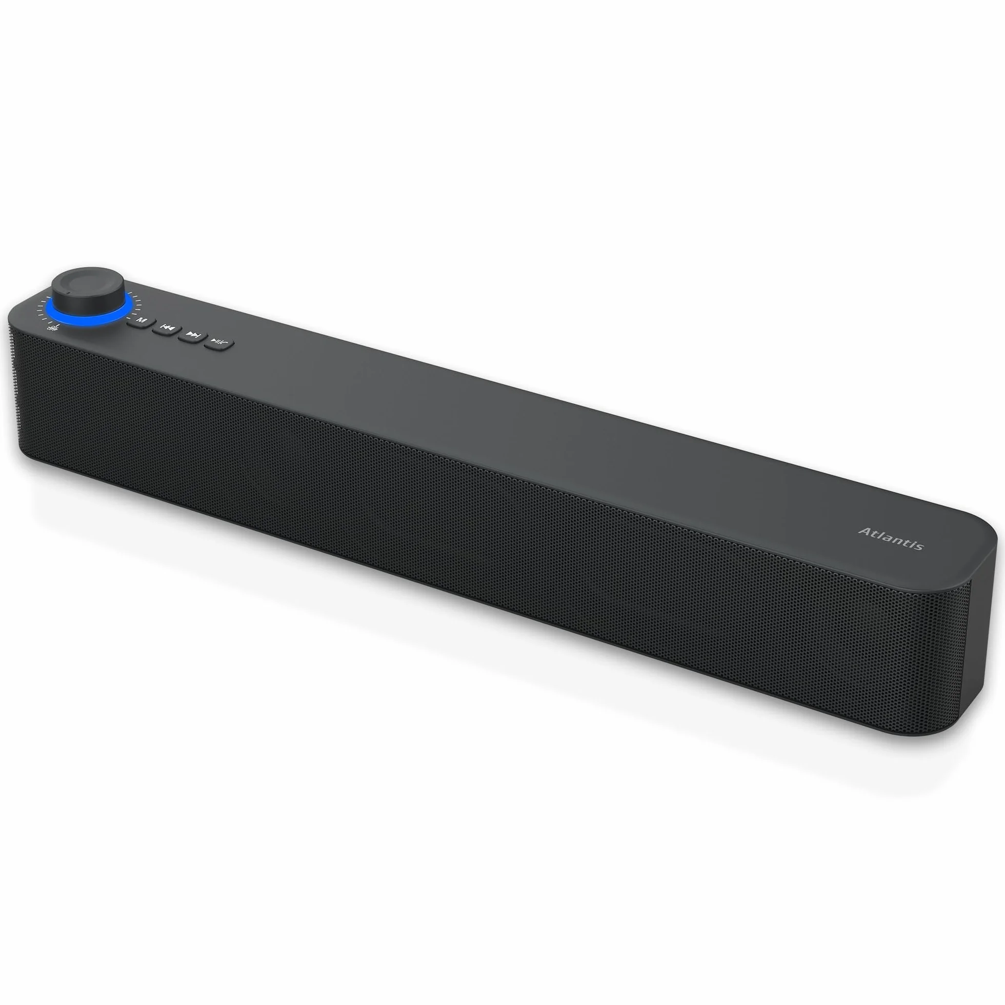 ATLANTIS Soundbar PC 20 W Bluetooth 5.3 Radio FM Noir 420 x 60 x 74 mm