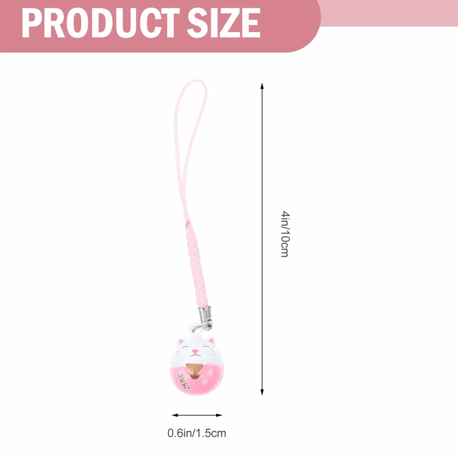 TOYANDONA Maneki Neko Lot de 5 breloques pour téléphone portable en forme de chat porte-bonheur en cuivre
