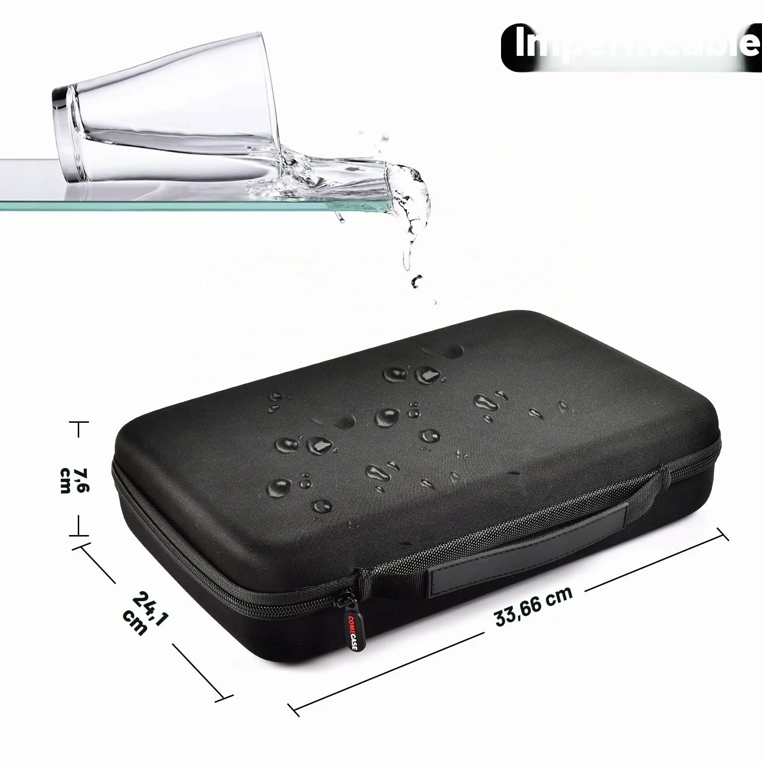 COMECASE Boîte de Rangement Rigide pour Batterie L L Holds_ 142 pièces + testeur.