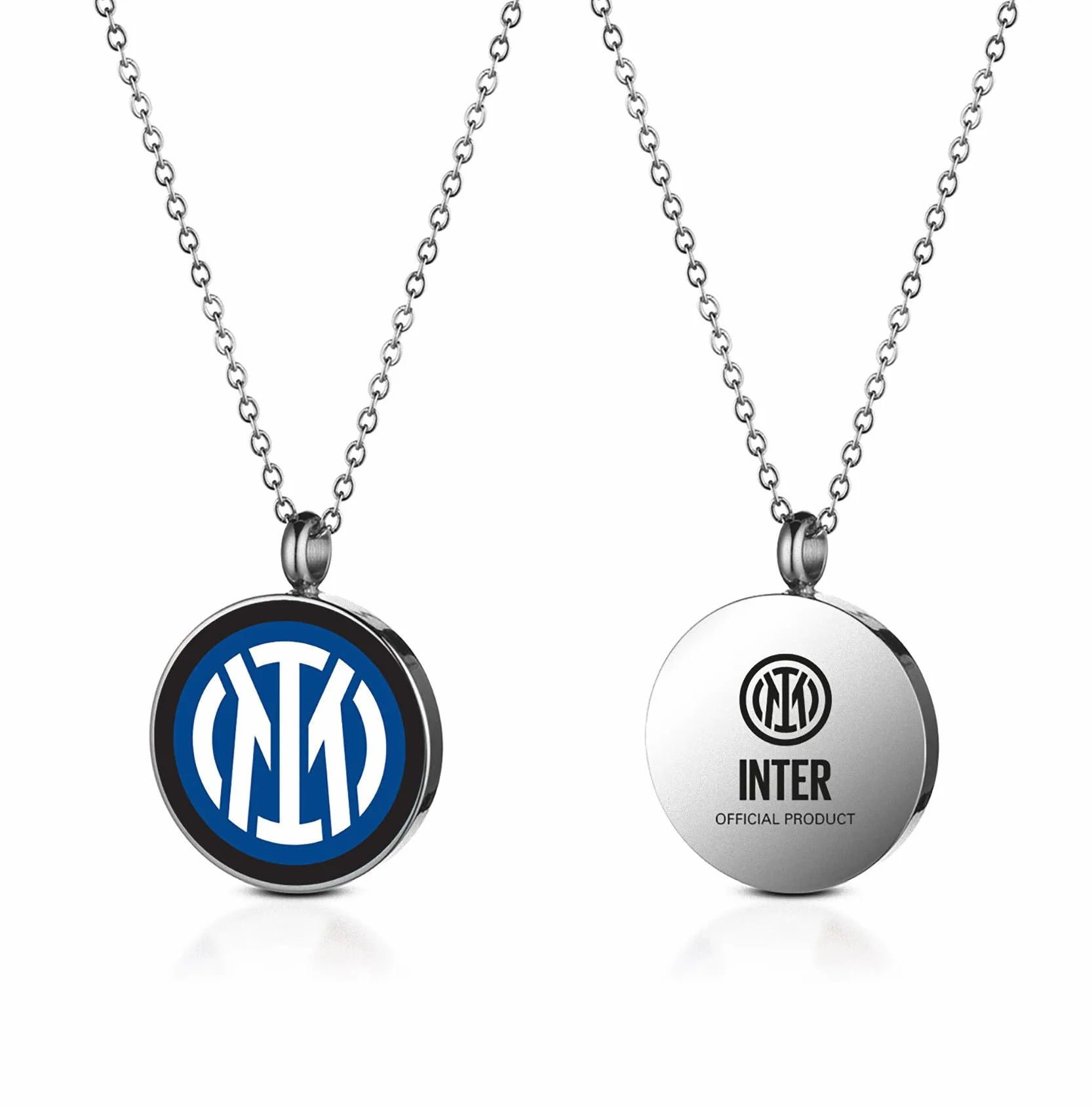 F.C. Internazionale Médaille acier inoxydable homme