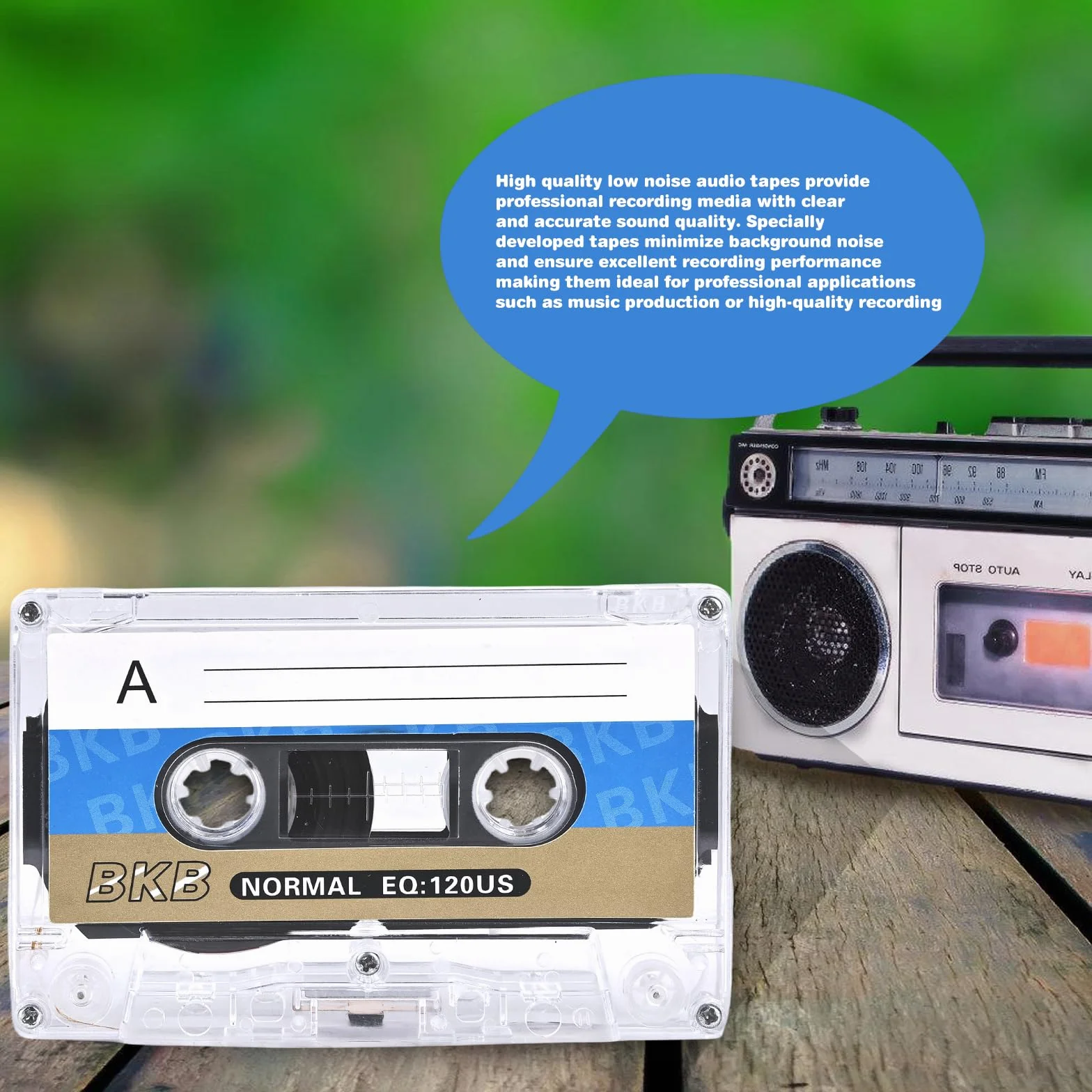 Cassettes audio vides 60 min lot de 10 faible bruit pour conférences