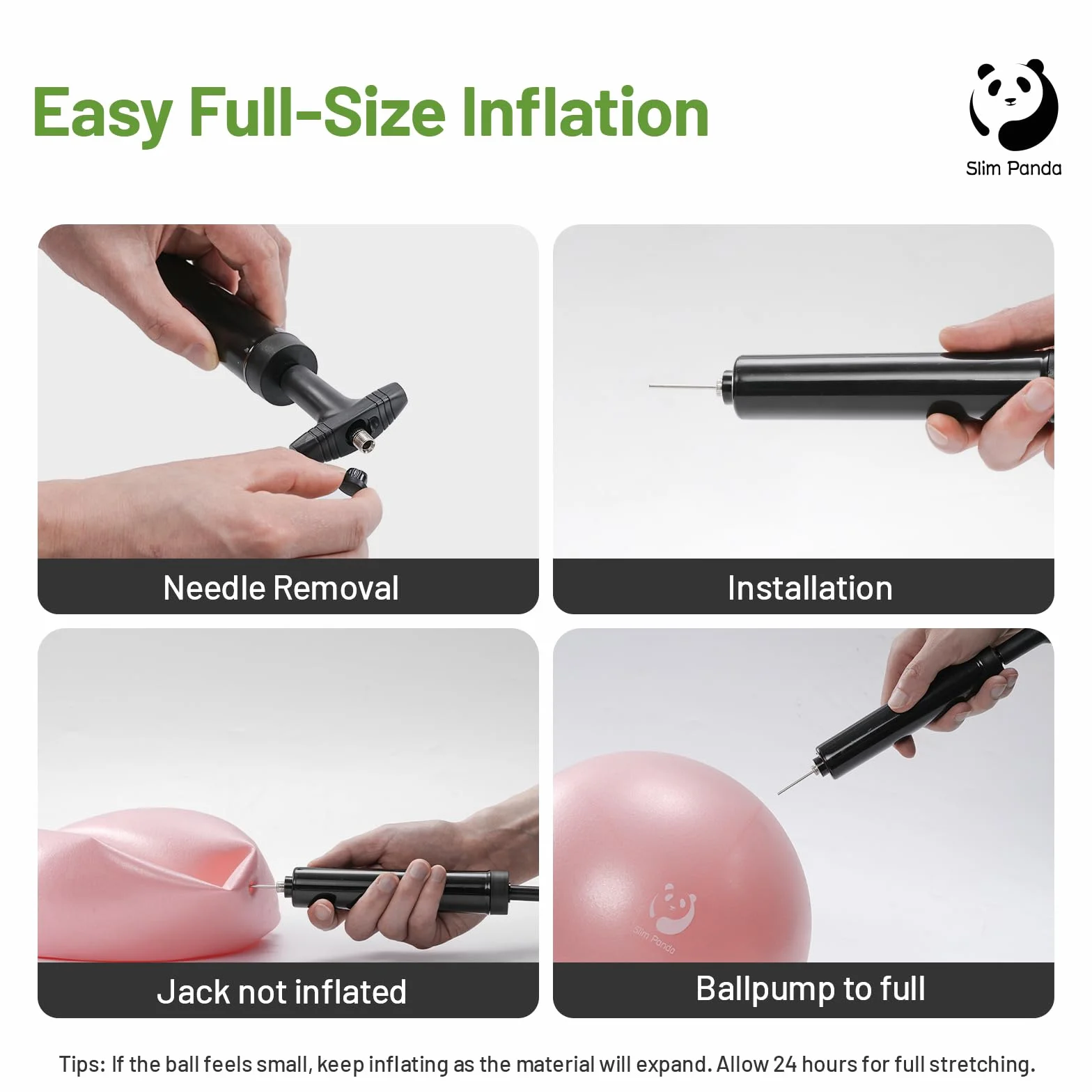 Pilates Ballon Anti-Slip 23 cm avec Pompe Yoga Ball Équilibre Fitness