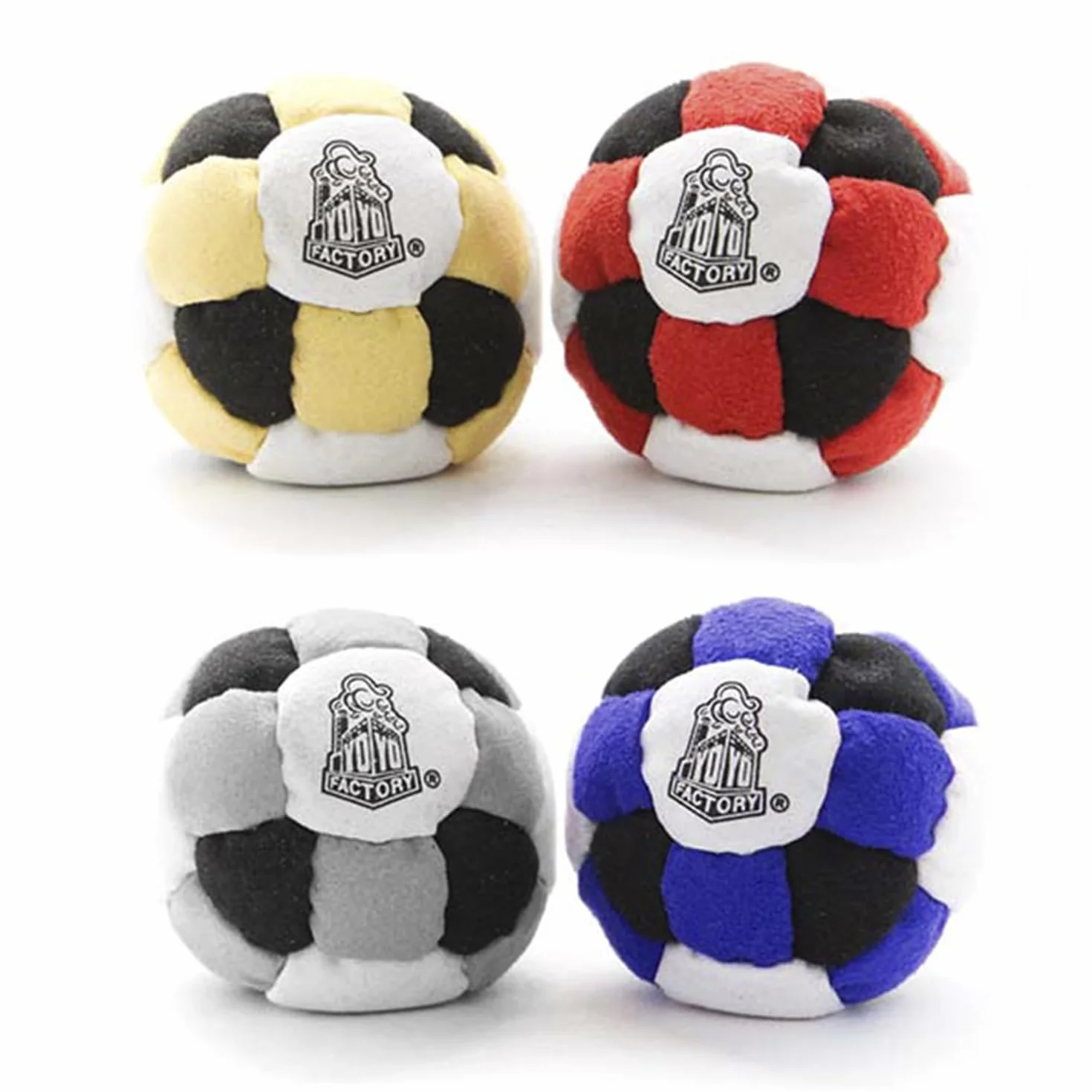YOYO FACTORY Footbag Freestyle 26 Panneaux Rouge Noir
