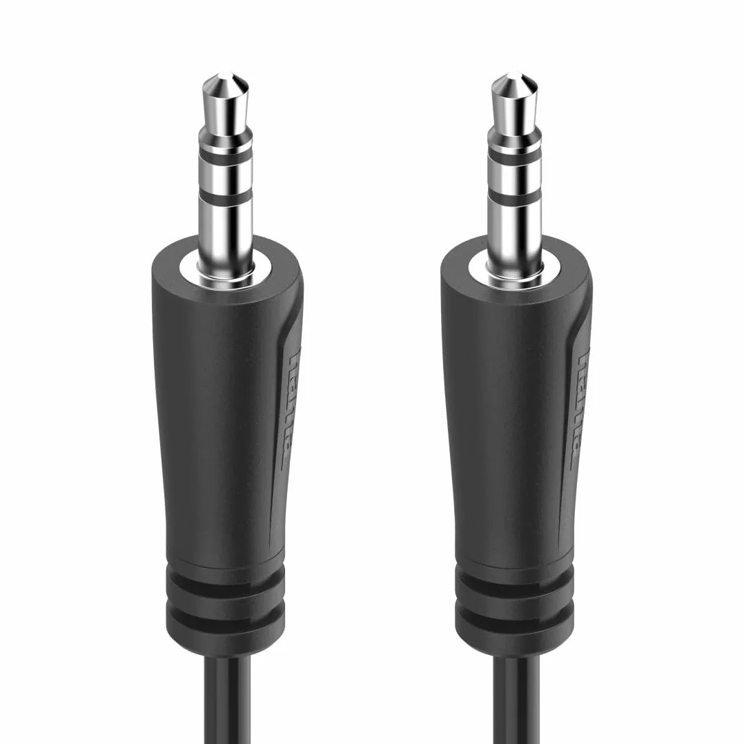 Hama Câble Jack 3.5 Mâle-Mâle 1.5m Audio Stéréo Noir