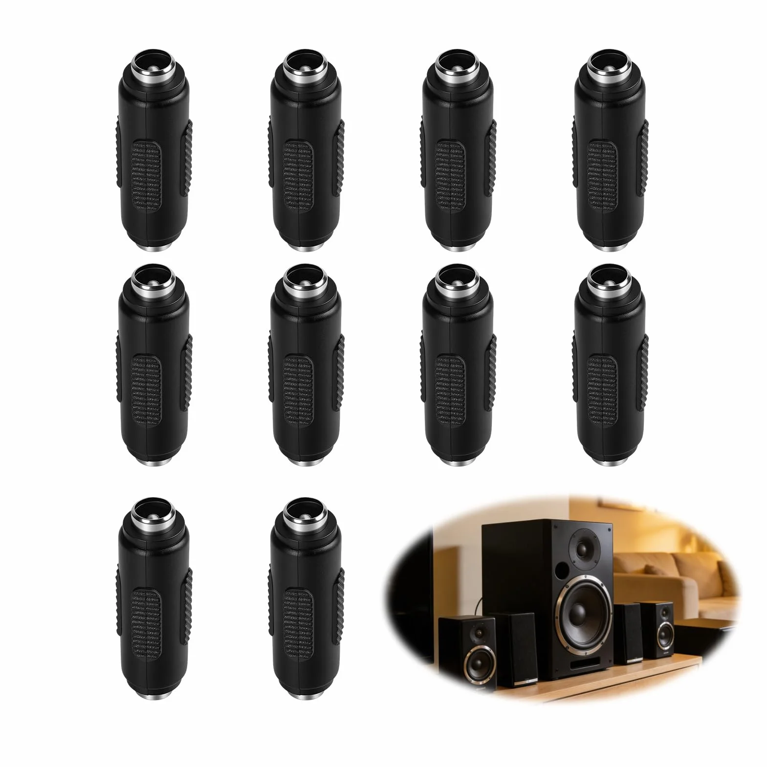 10 Pcs DC Connecteur d'alimentation Femelle à Femelle De 5,5 X 2,1 Mm, Connecteur Alimentation DC, Connecteur DC Prise DC Mm, Coupleur Femelle Femelle pour CCTV LED CaméRa