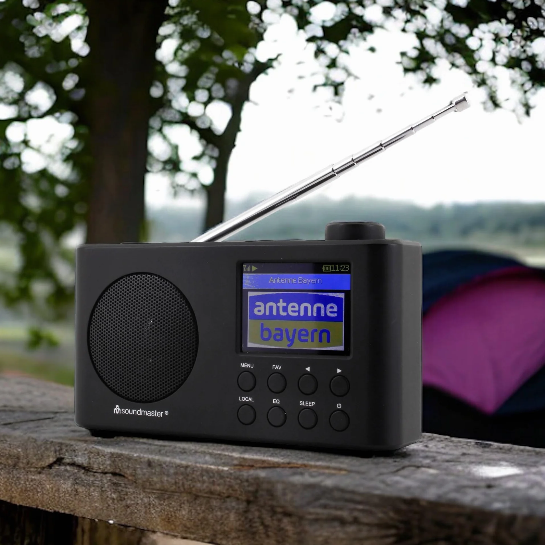 Soundmaster IR6500SW - Radio Portable avec Radio Internet WLAN, Radio Dab/FM-RDS, Réception Bluetooth, Lecteur Réseau UPnP, 50 Mémoires Favorites, Batterie Rechargeable.