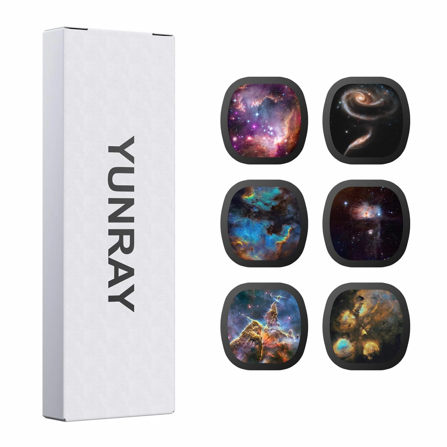 YUNRAY Galaxy Projector Disc – Diapositives de Projecteur Ultra HD, compatibles avec Le YUNRAY Galaxy Projector Pro et Les Modèles SKE-TKQ01 & BL-DQY02 (Pro Version) – Set de 6 Disques