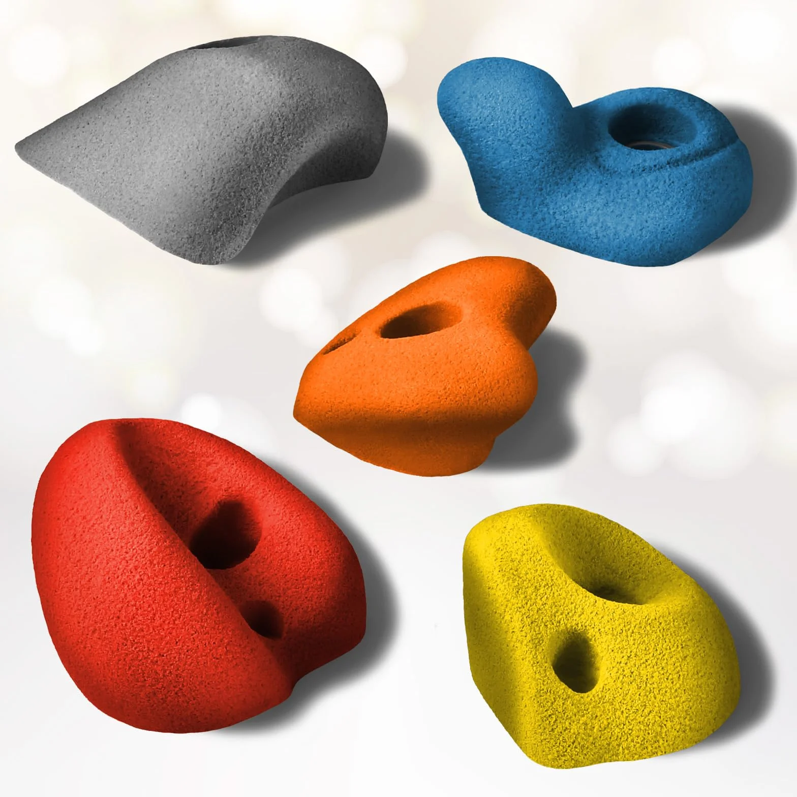 ALPIDEX Prises d'Escalade M/L | Petites Prises d'Anse | Marchepieds | Différentes Contre-Dépouilles Couleurs Formes
