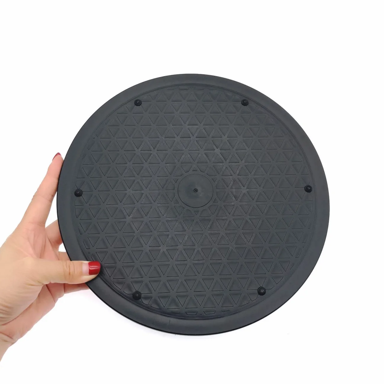 CCHAMP Plateau tournant Lazy Susan de 25 cm, plateforme rotative à 360 degrés, base pivotante polyvalente, plateau tournant pour TV, support de moniteur PC, plantes bonsaï