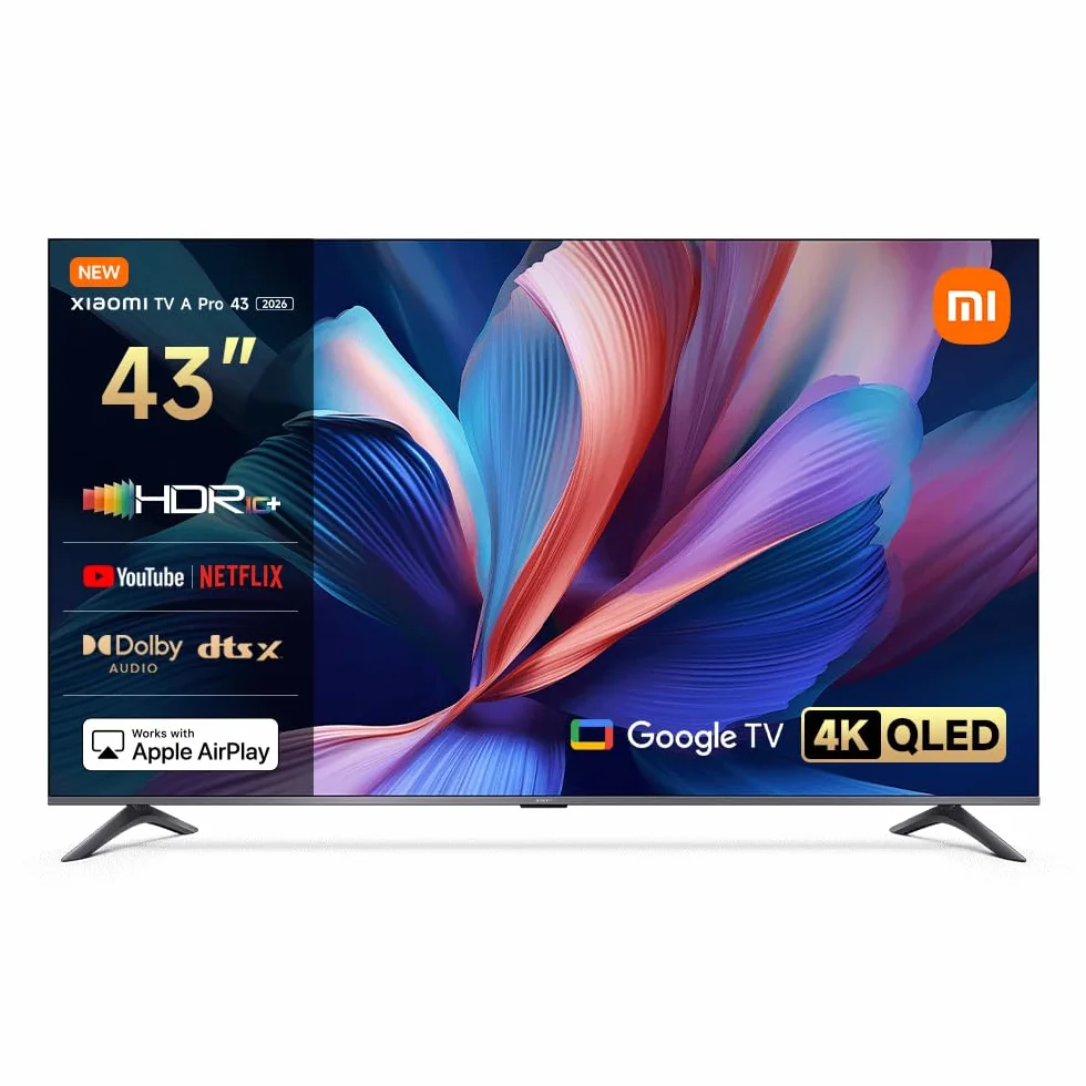 XIAOMI QLED 43" A Pro 2026 UltraHD 4K Dolby Audio Google TV
