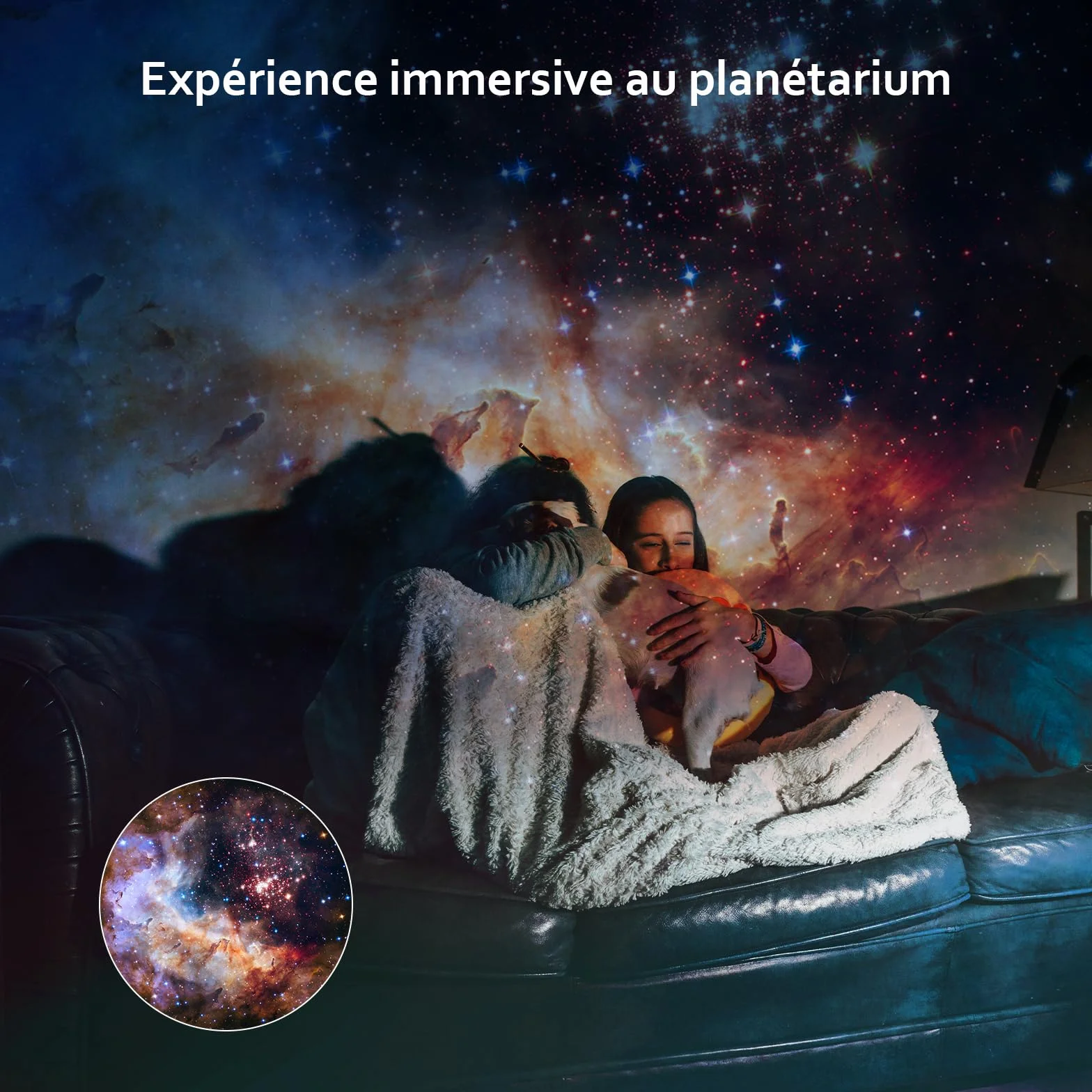 Projecteur Galaxie, Projecteur Ciel Etoile Planetarium Projector Veilleuse avec 3 Diapositives en Verre HD, Galaxy Projector Pro pour Enfant Adulte Chambre Cadeau