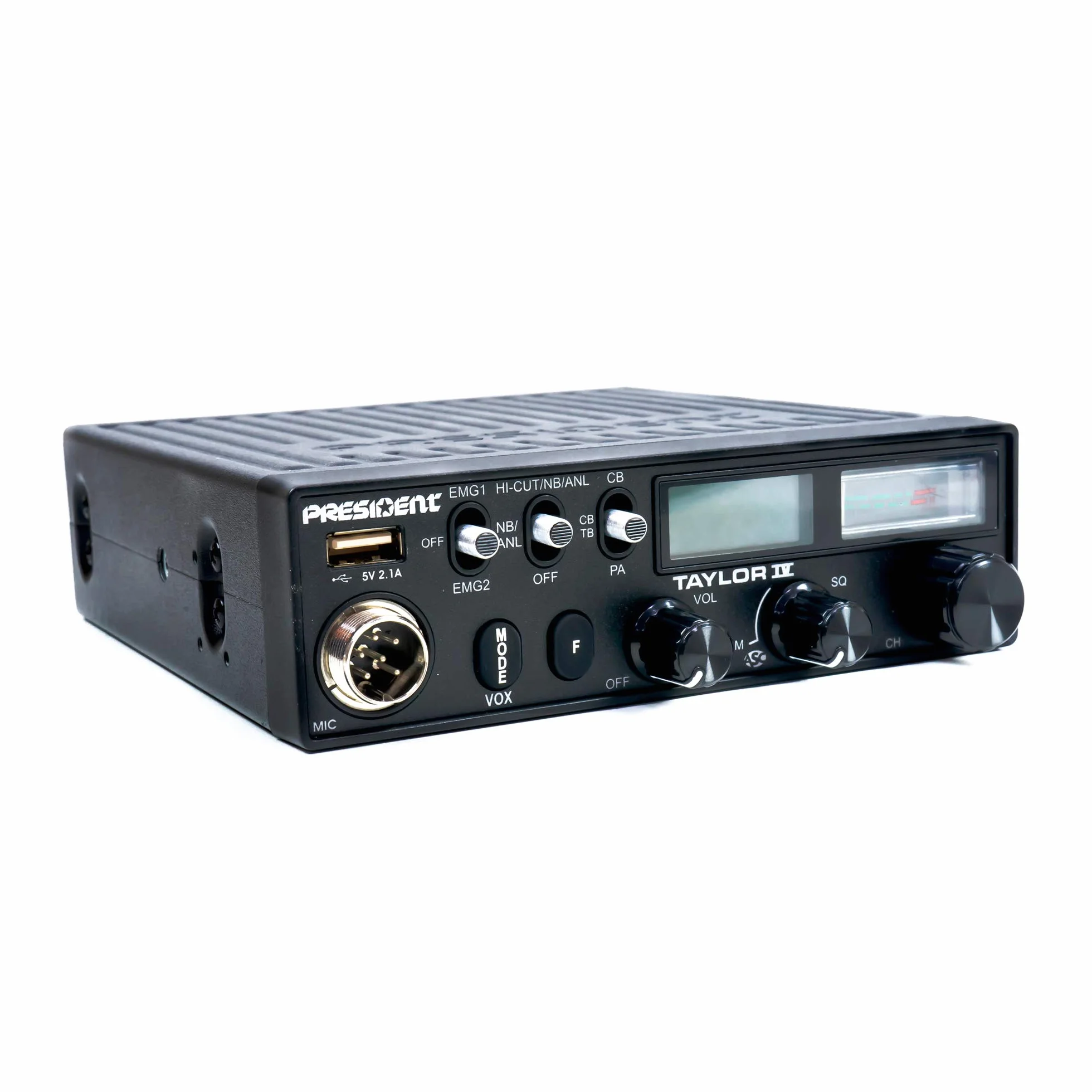 CB Station de Radio President Taylor IV ASC + antenne CB PNI ML70 Kit, 70 cm, 26-30 MHz, 200 W