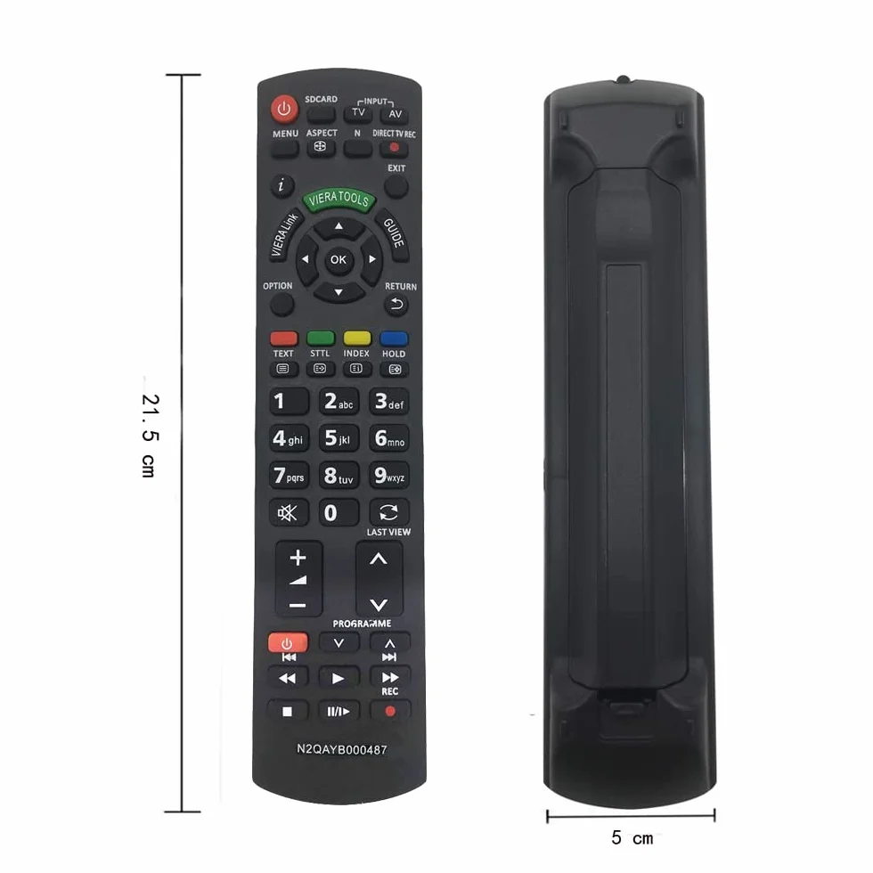Remplacement telecommande panaso nic n2qayb000487 pour Panaso nic Viera TV:TH-32LRG20E TX-L42E3B TX-P46S20E TX-P50U30E
