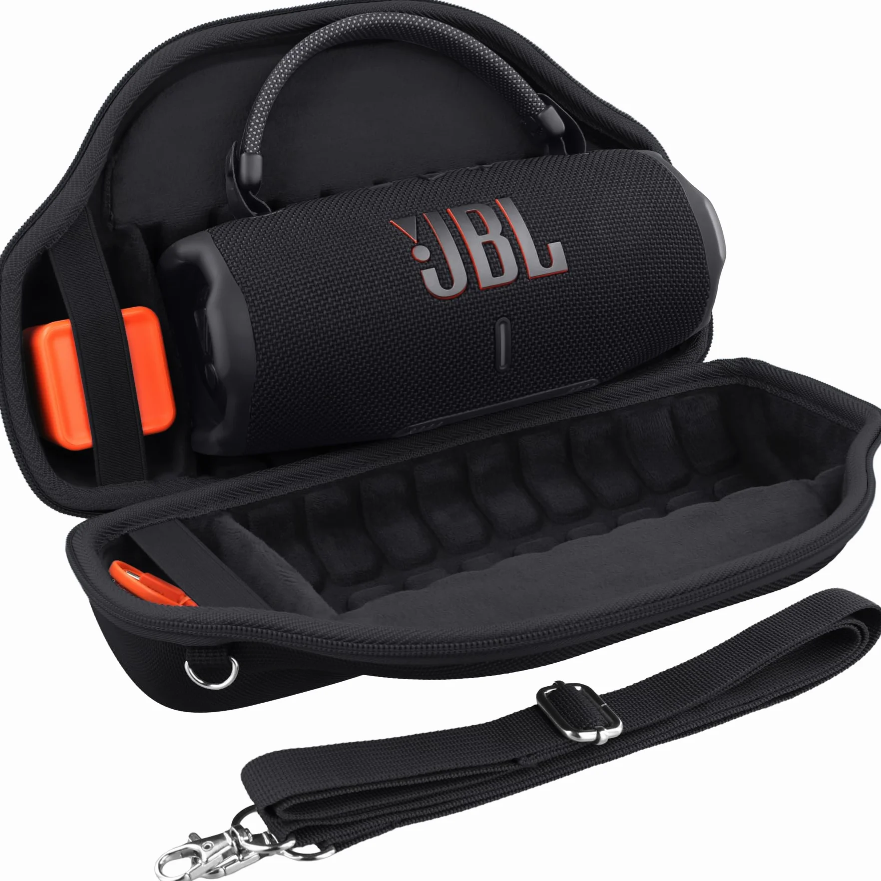 co2CREA Dur Étui de Voyage Rigide Housse Cas Coque pour JBL Charge 6 Haut-Parleur Bluetooth Portable, étui Seulement