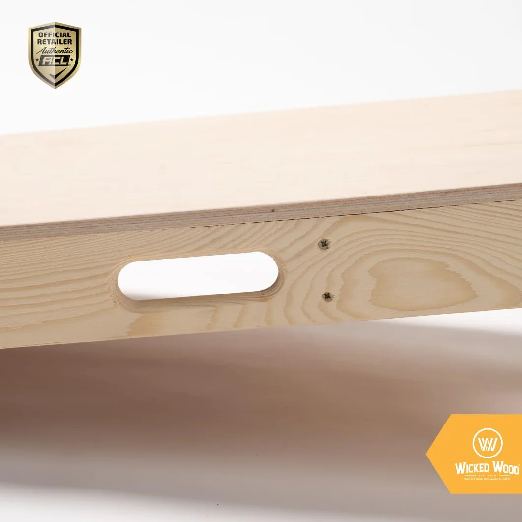 Set de Cornhole Wicked Wood 120x60 cm ACL Officiel 8 Sacs Extérieur