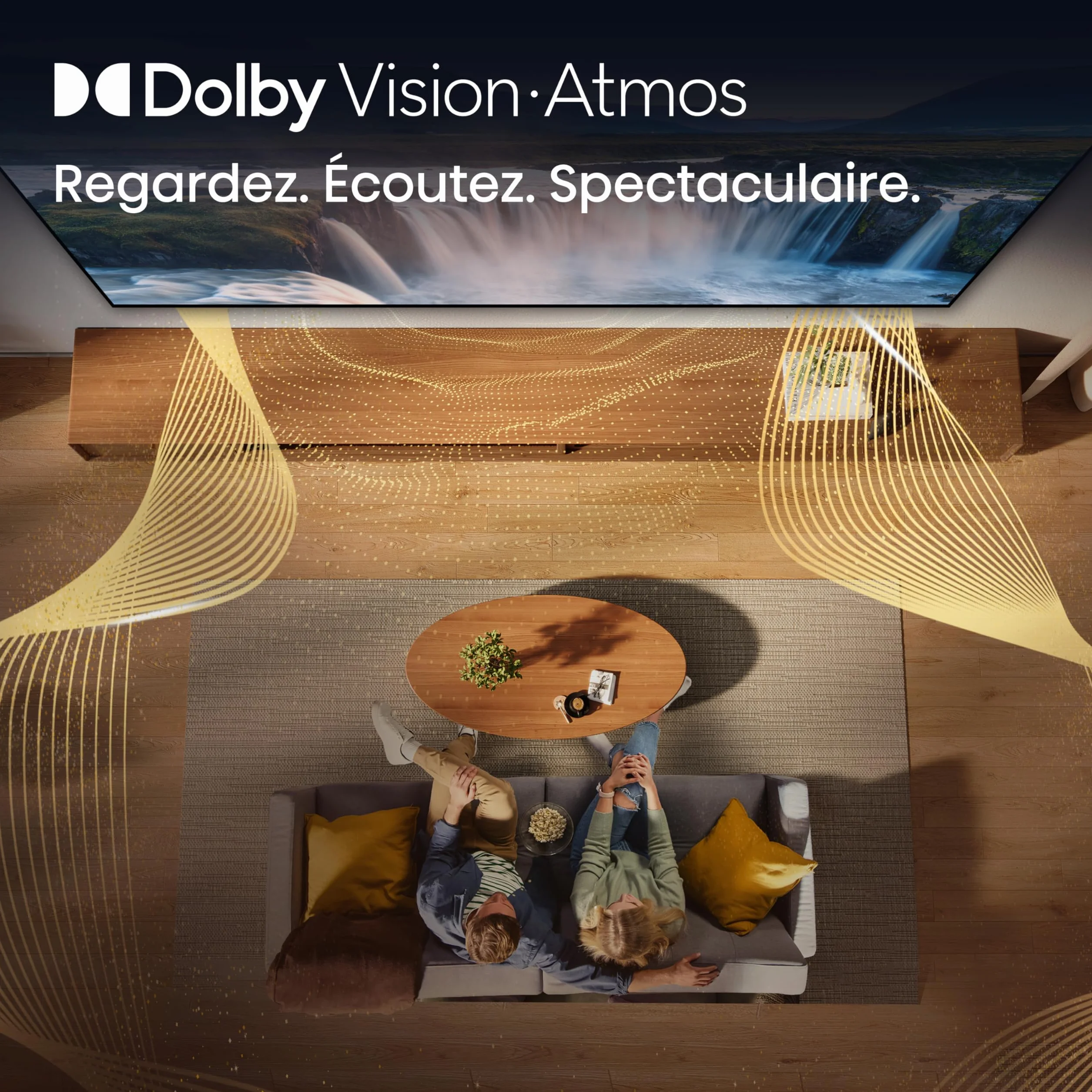 Hisense 85E7DS TV QLED 4K 85" (215 cm) - Série E7DS - Dolby Vision IQ & Atmos, 120Hz HSR, Game Mode Plus, Smart TV HomeOS, Alexa Intégrée, AirPlay 2.