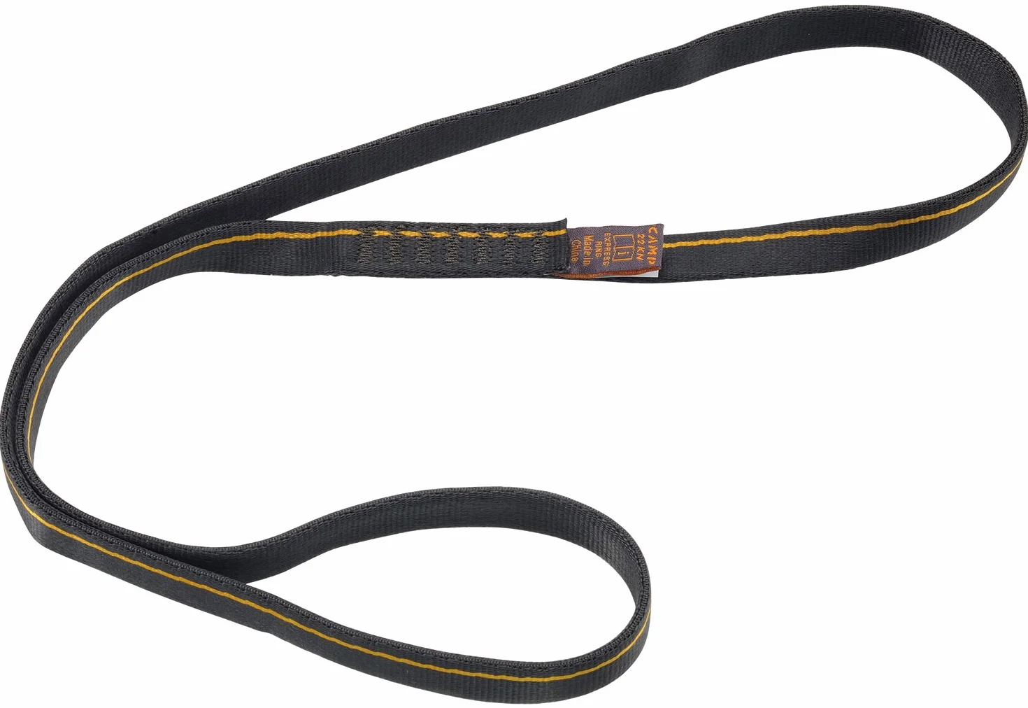 Camp Anneau sangle 120cm cousu escalade Gris clair