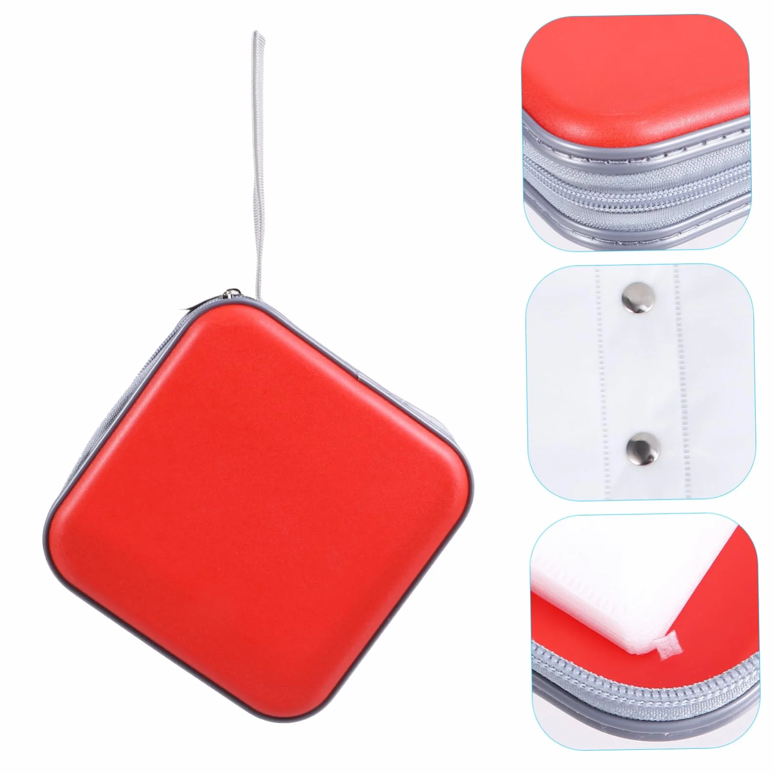 PRETYZOOM Étui de Rangement pour CD Pochette pour DVD Grande Capacité Housse CD Zippée pour Ranger Vos Disques