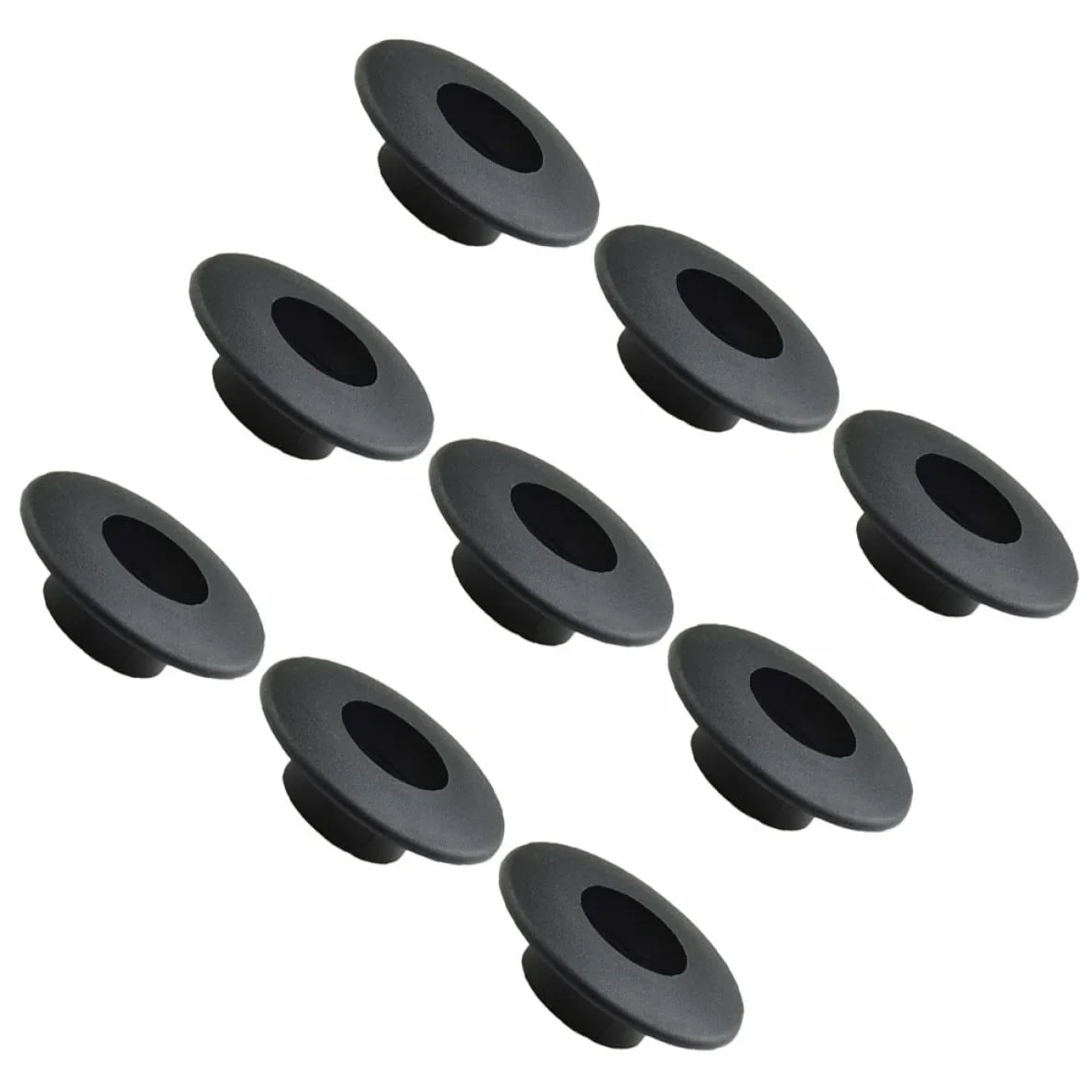 DAZZLEEX Roulement de baby-foot 16 mm, Palier à bille Noir, Plastique, Lot de 10
