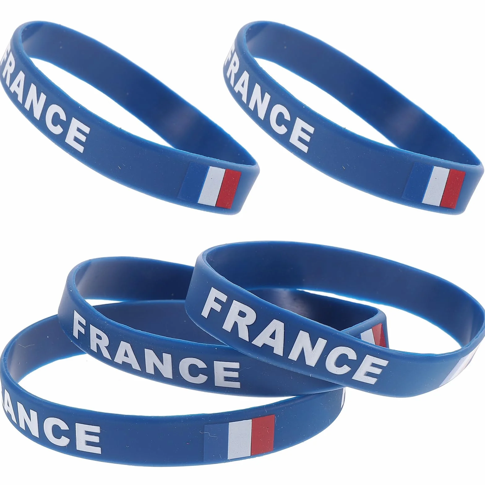 BESPORTBLE 5 Pièces Bracelet Cadeaux Drapeau Français Porte-clés Chaîne à Main