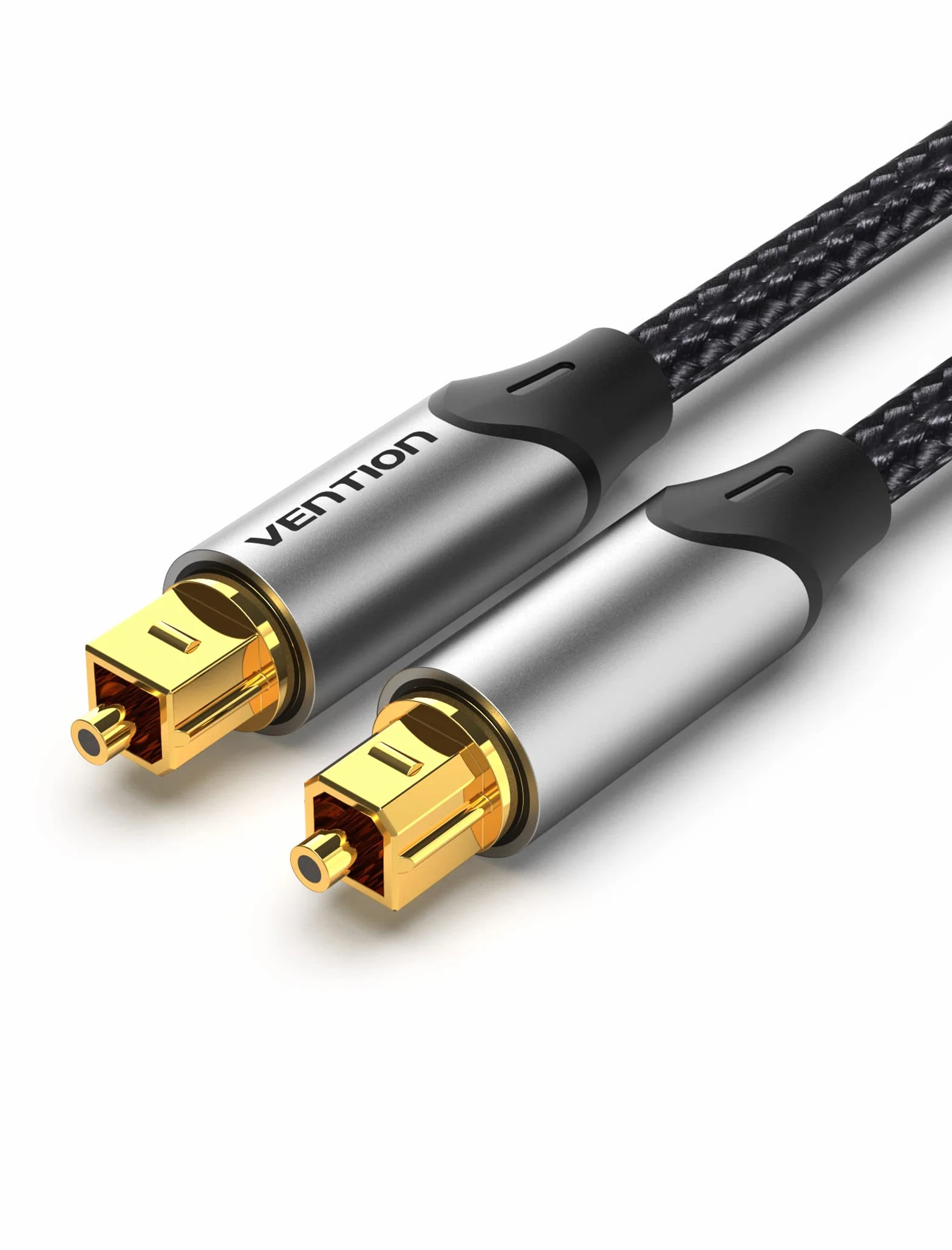 VENTION Câble Optique Audio Toslink 2m Nylon Tressé 24K Plaqué Or