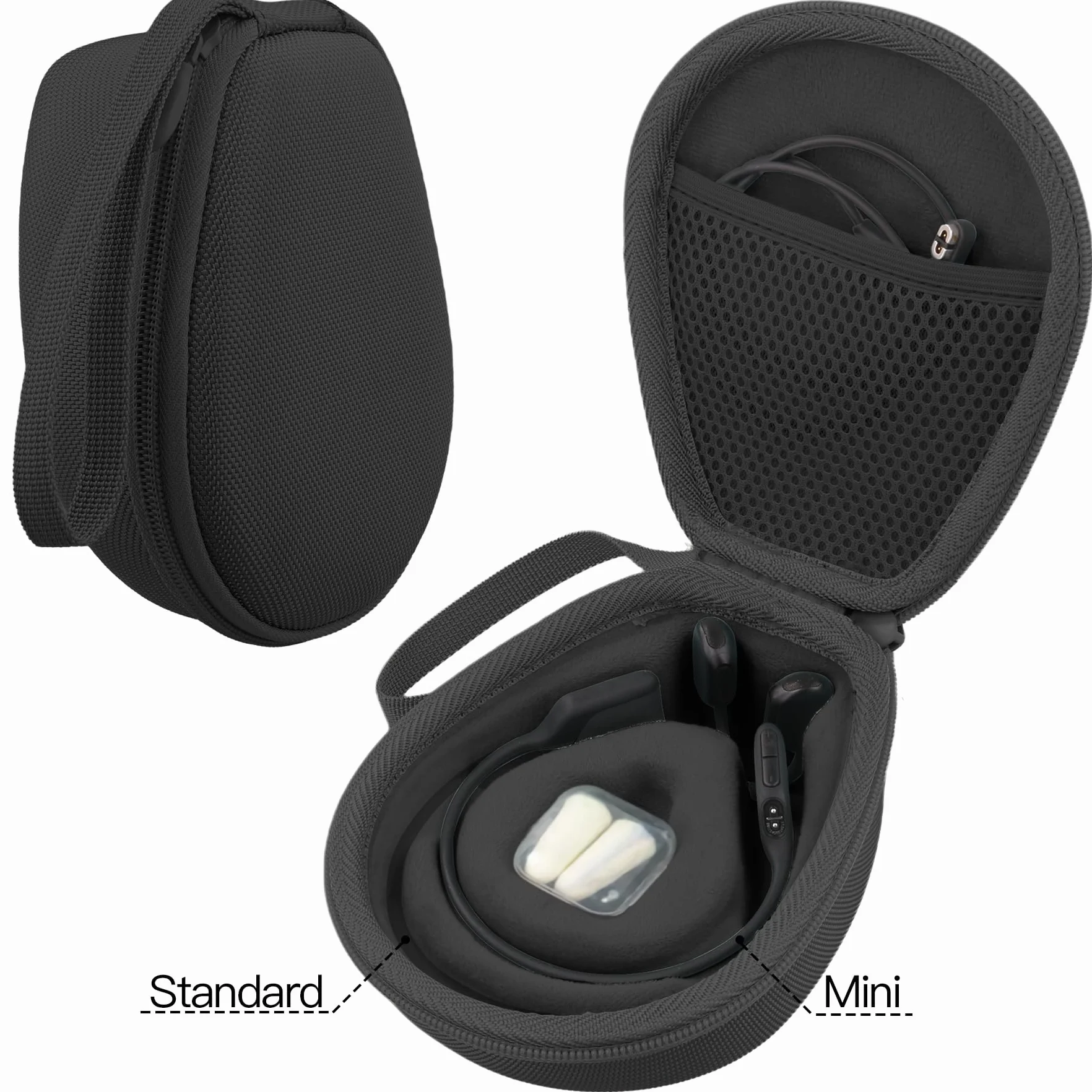 co2CREA Étui de Voyage Dur pour SHOKZ Casques de Sport sans Fil OpenRun Mini/Pro 2 Mini/OpenMove/OpenSwim/OpenSwim Pro