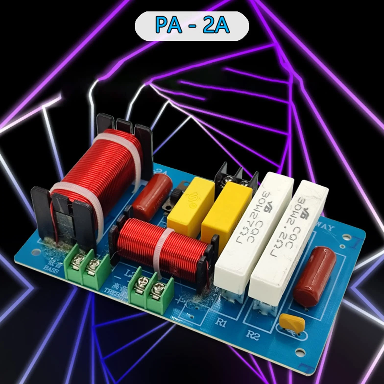 PA-2A 450W 2 voies haut-parleur séparateur de fréquence tweeter filtre basse amplificateur haut-parleur home cinéma séparateur de fréquence
