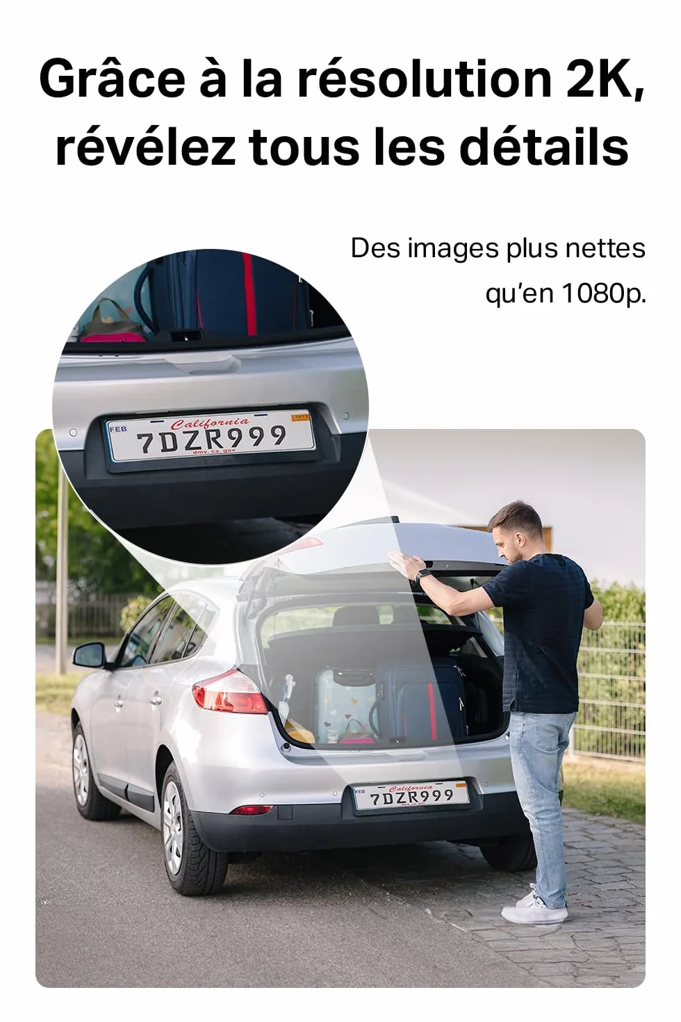 Tapo C410 KIT 2K(3MP) Caméra de Surveillance WiFi Extérieure sans Fil Solaire, IP65 Etanche