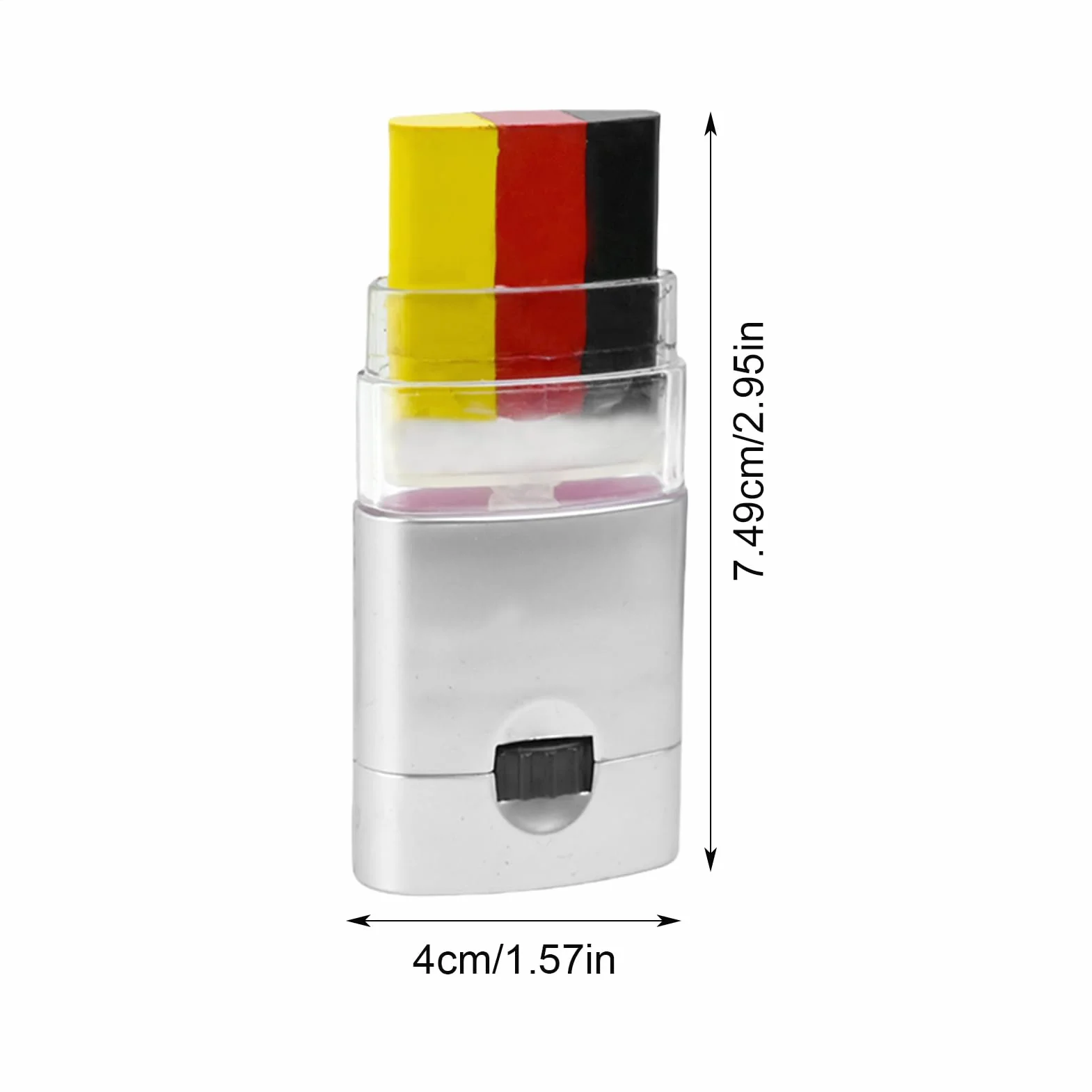 Crayon De Maquillage Stick Tricolore Bleu Blanc Rouge Pour Les Fêtes Football Championnat Europe 2025