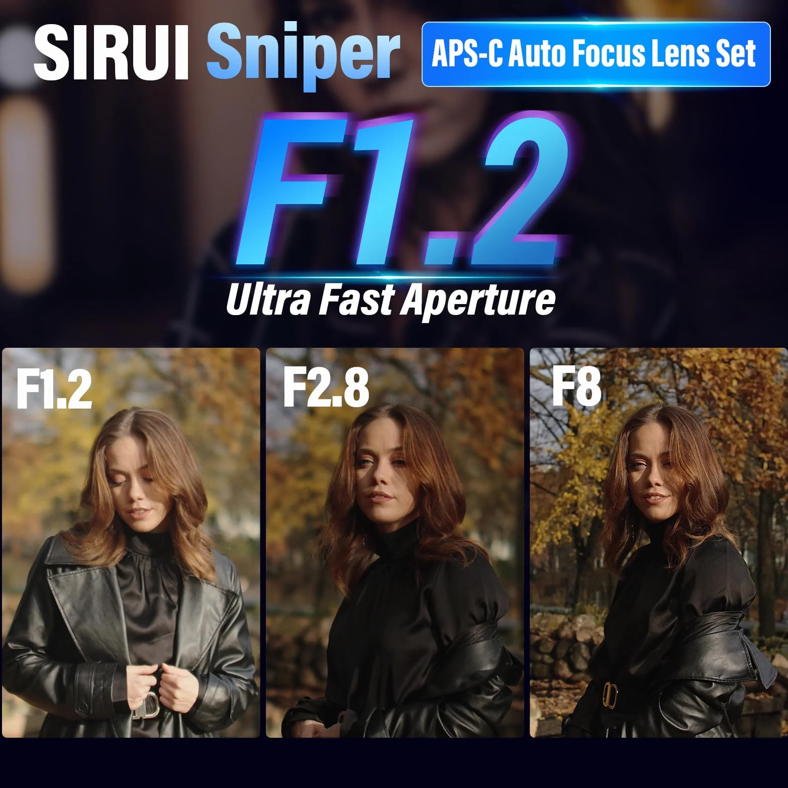 SIRUI Sniper 23mm F1.2 Grand Angle Autofocus APS-C Objectif pour A5, A6, FX30, ZV-E10 (Monture E, Argent)