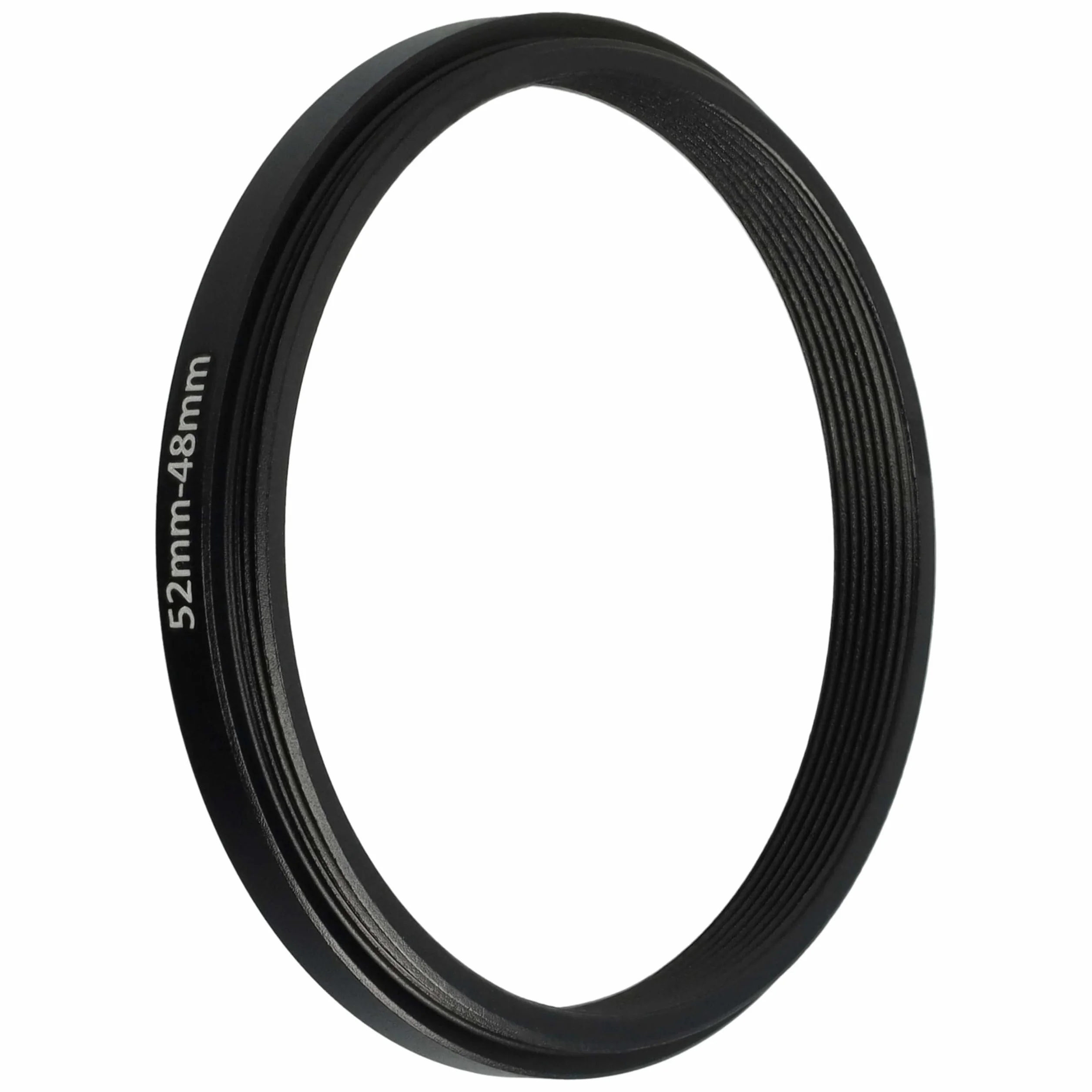 vhbw Bague d'adaptation de Filtre Step-Down de 52 mm vers 48 mm pour Objectif d'appareil Photo - Réducteur, métal, Noir