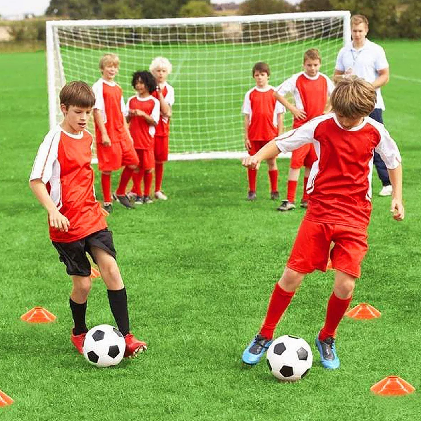Lot de 50 plots de marquage pour piste de course, football, cricket, rugby