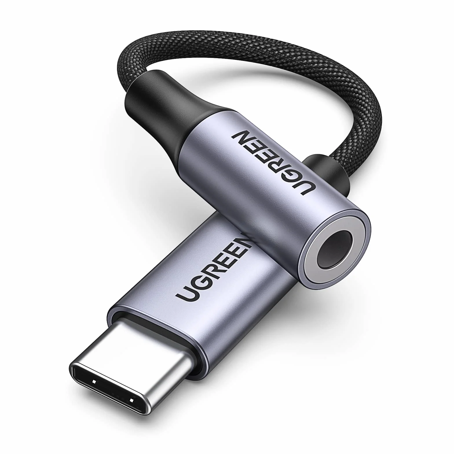 UGREEN Adaptateur USB C Jack 3.5mm TRRS DAC Compatible iPhone 17 Pro Max Galaxy S25 S24 Pixel 10 MacBook iPad Pro Câble Casque Micro Numérique 4 Pôles Gris