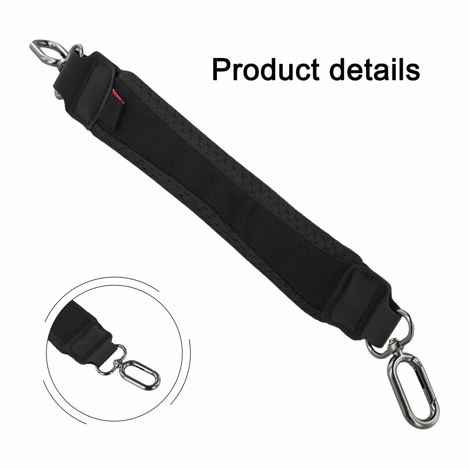 Sangle de haut-parleur amovible antidérapante en nylon robuste pour JBL Xtreme 2/3/4, noir, 20 x 4 x 1,5 cm, accessoire de transport extérieur