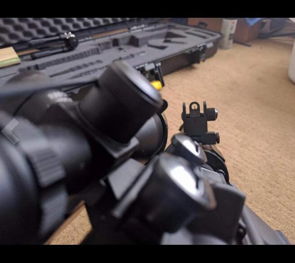 ACEXIER US Flip Up Avant Arrière Ensemble de Vue en Fer Double Demi-Lune Forme Viseurs pour Montage 20mm Fusil de Chasse Accessoires Airsoft