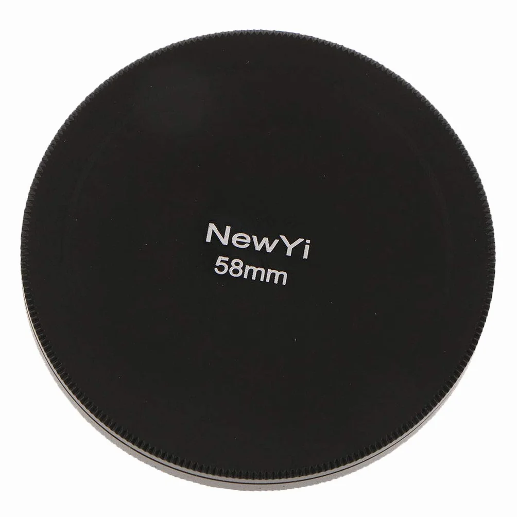 Sourcingmap Étui de protection en métal pour filtre d'objectif d'appareil photo Noir 58 mm